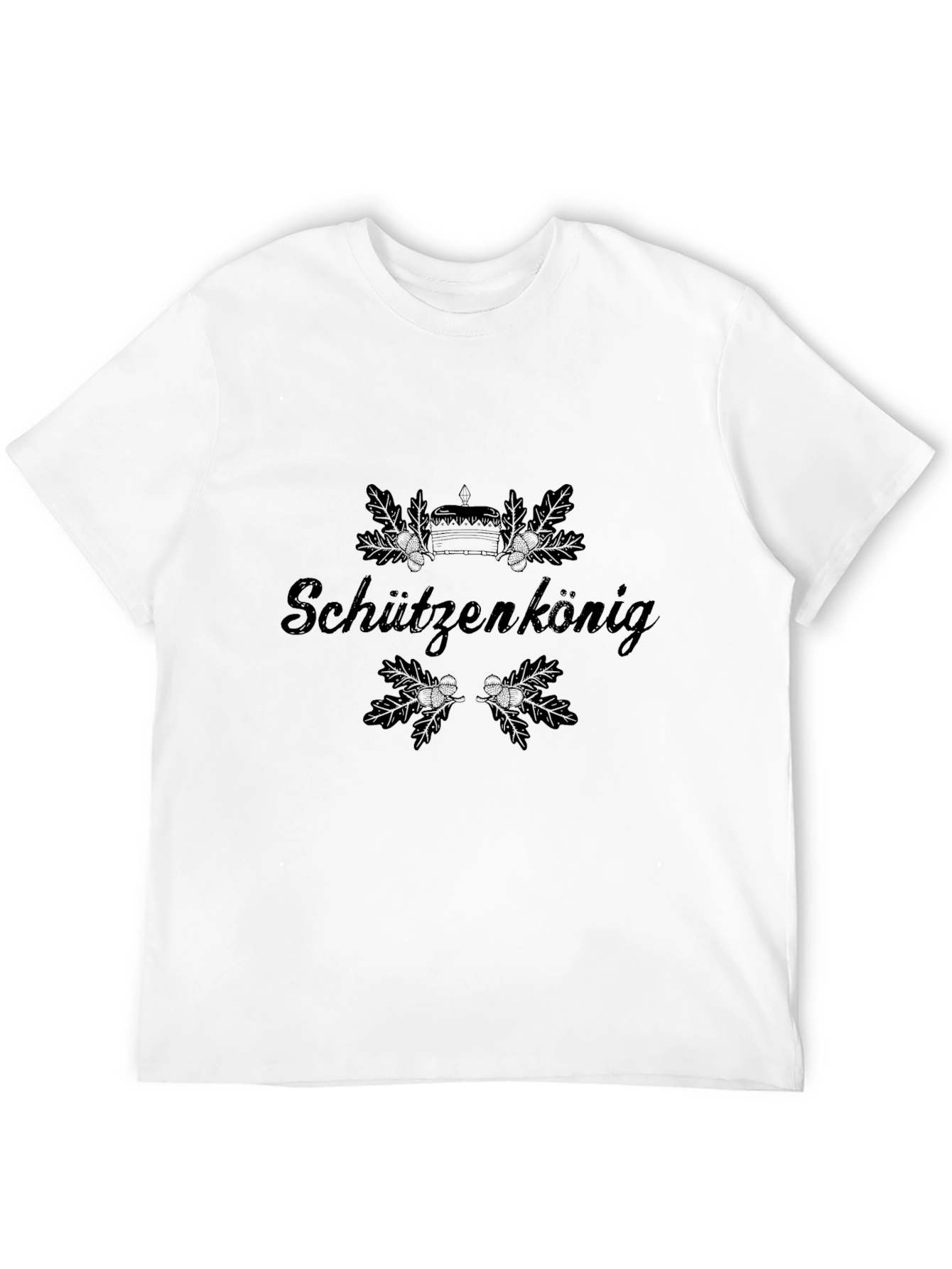 Schützenkönig Graphic Tee - Black Cotton T-Shirt
