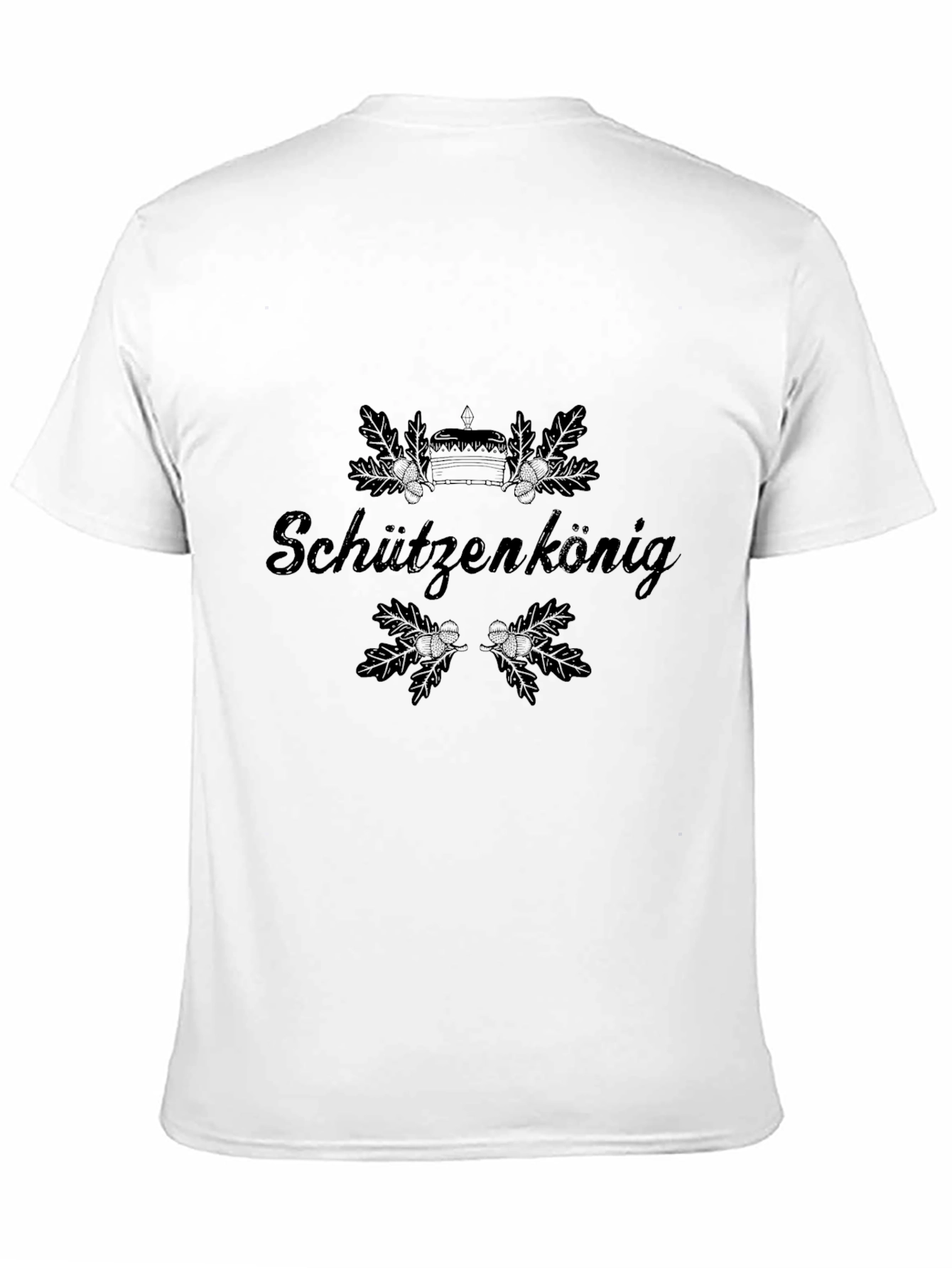 Schützenkönig Graphic Tee - Black Cotton T-Shirt