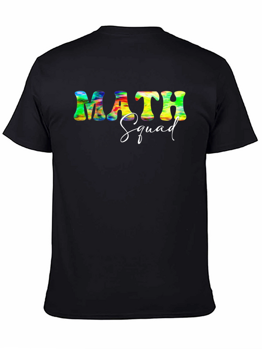 Math Squad Tie Dye Graphic T-Shirt