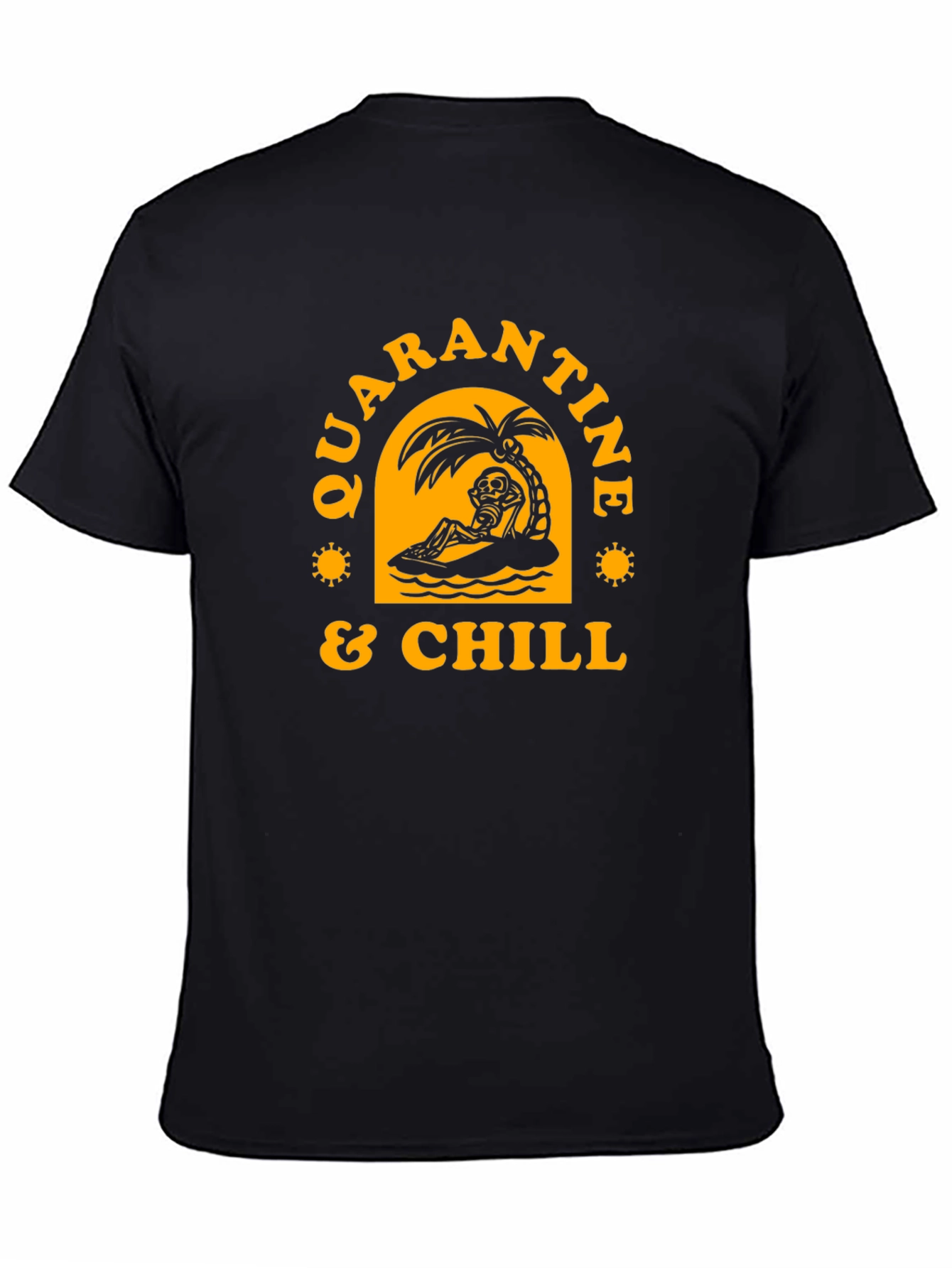 Quarantine & Chill Skeleton Graphic Tee