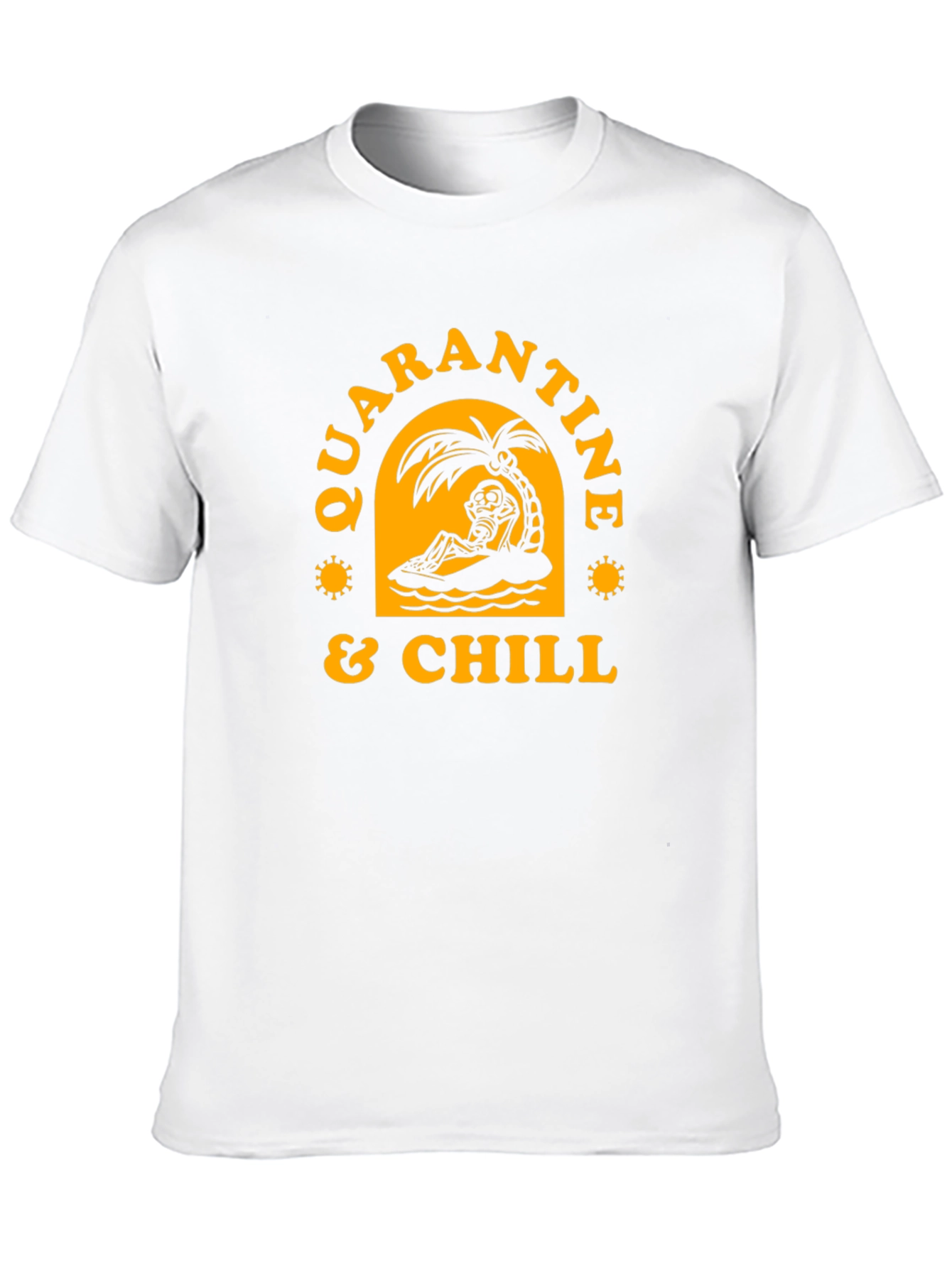 Quarantine & Chill Skeleton Graphic Tee