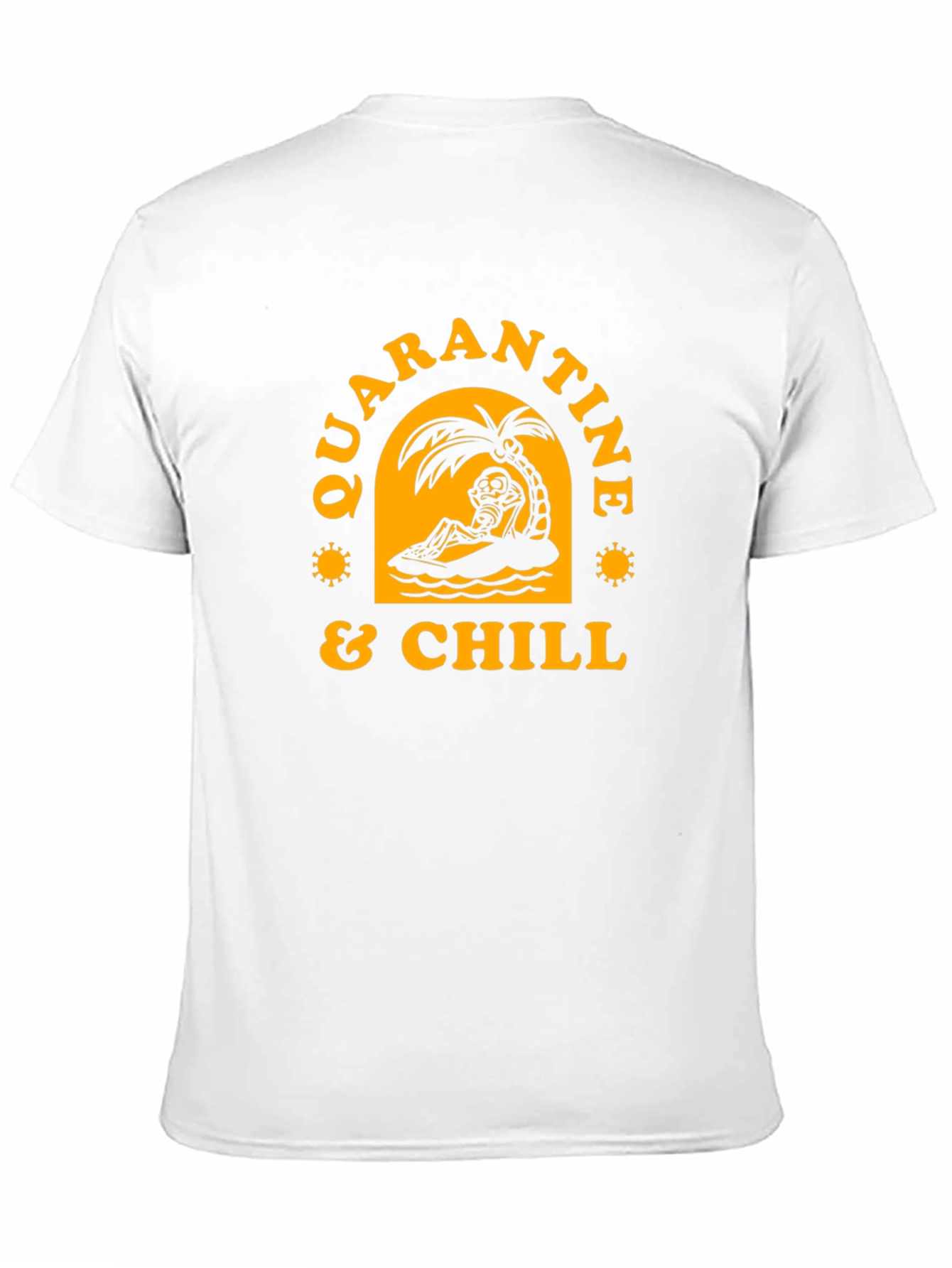 Quarantine & Chill Skeleton Graphic Tee