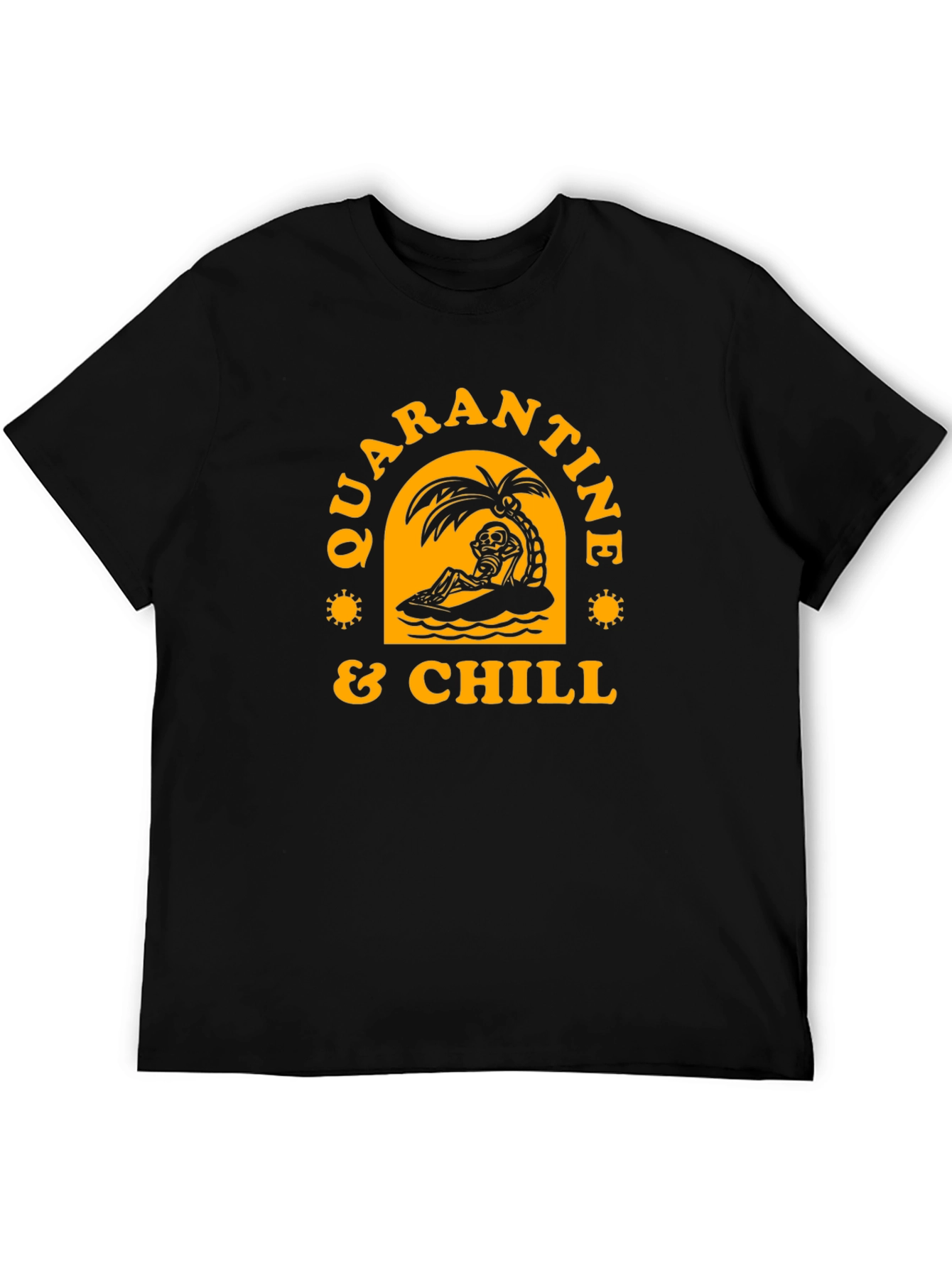 Quarantine & Chill Skeleton Graphic Tee
