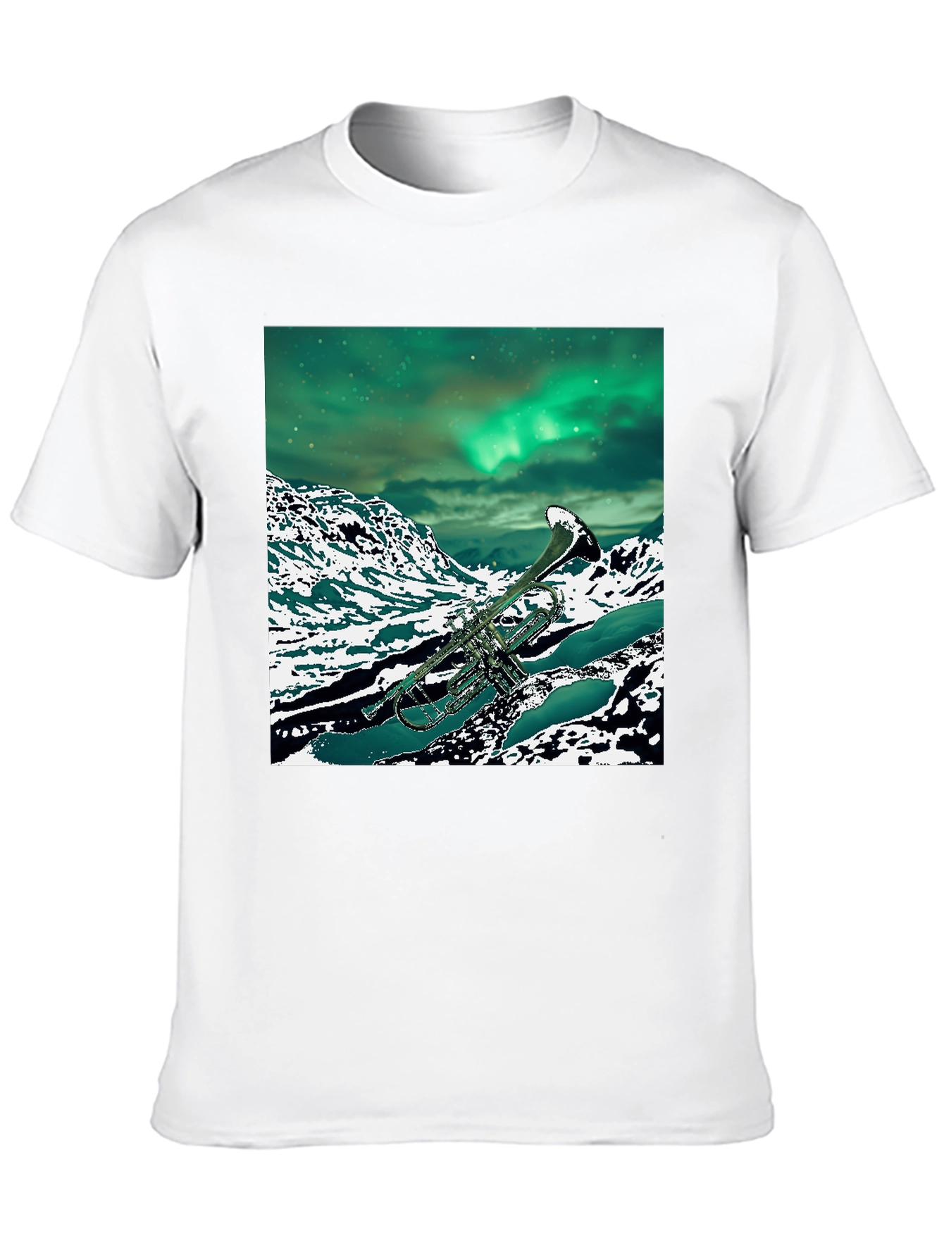 Trumpet Aurora Borealis T-Shirt