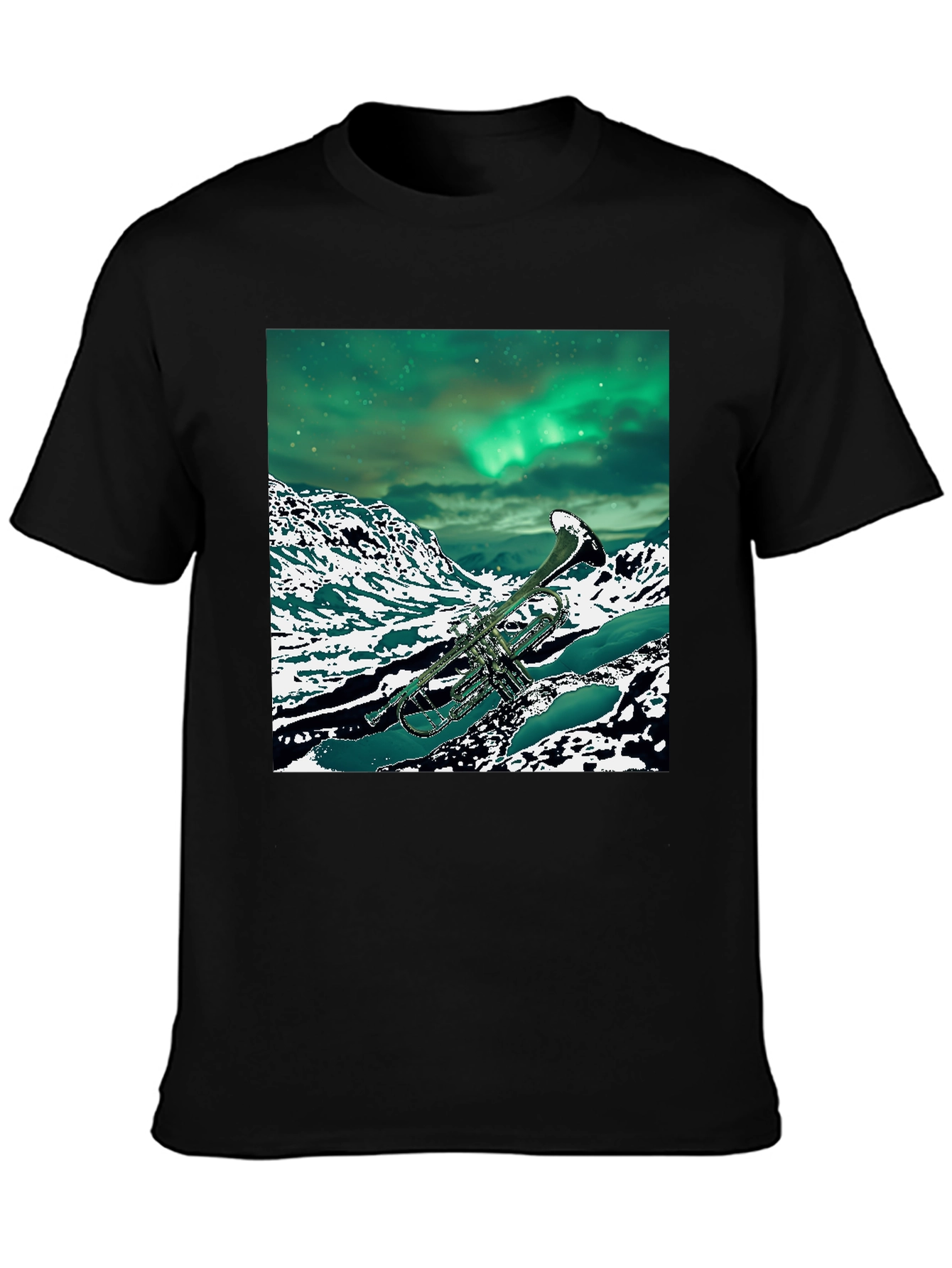 Trumpet Aurora Borealis T-Shirt