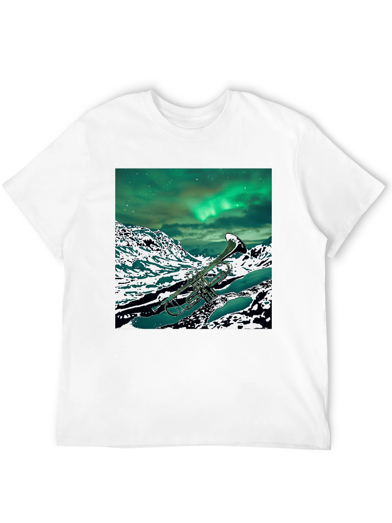 Trumpet Aurora Borealis T-Shirt