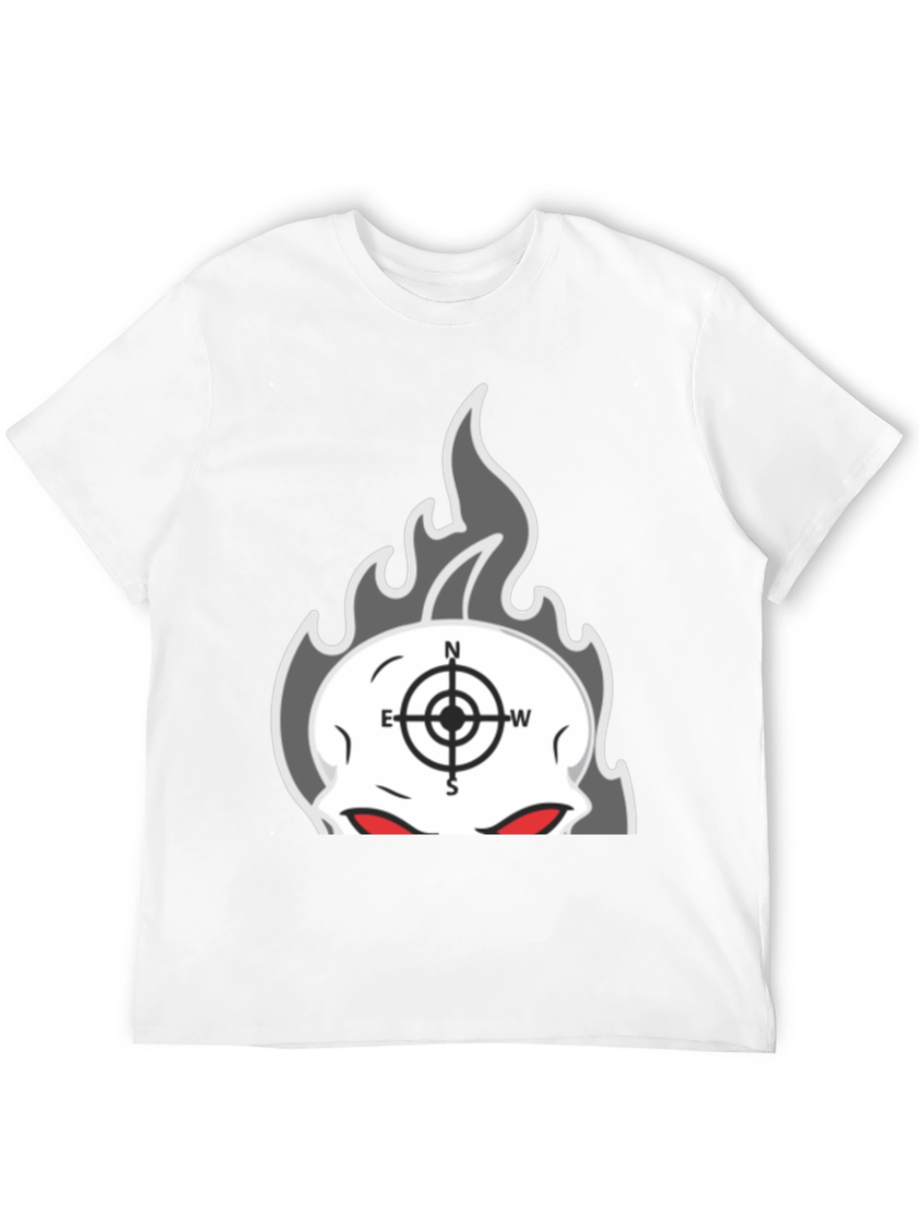 Skull Compass Graphic T-Shirt