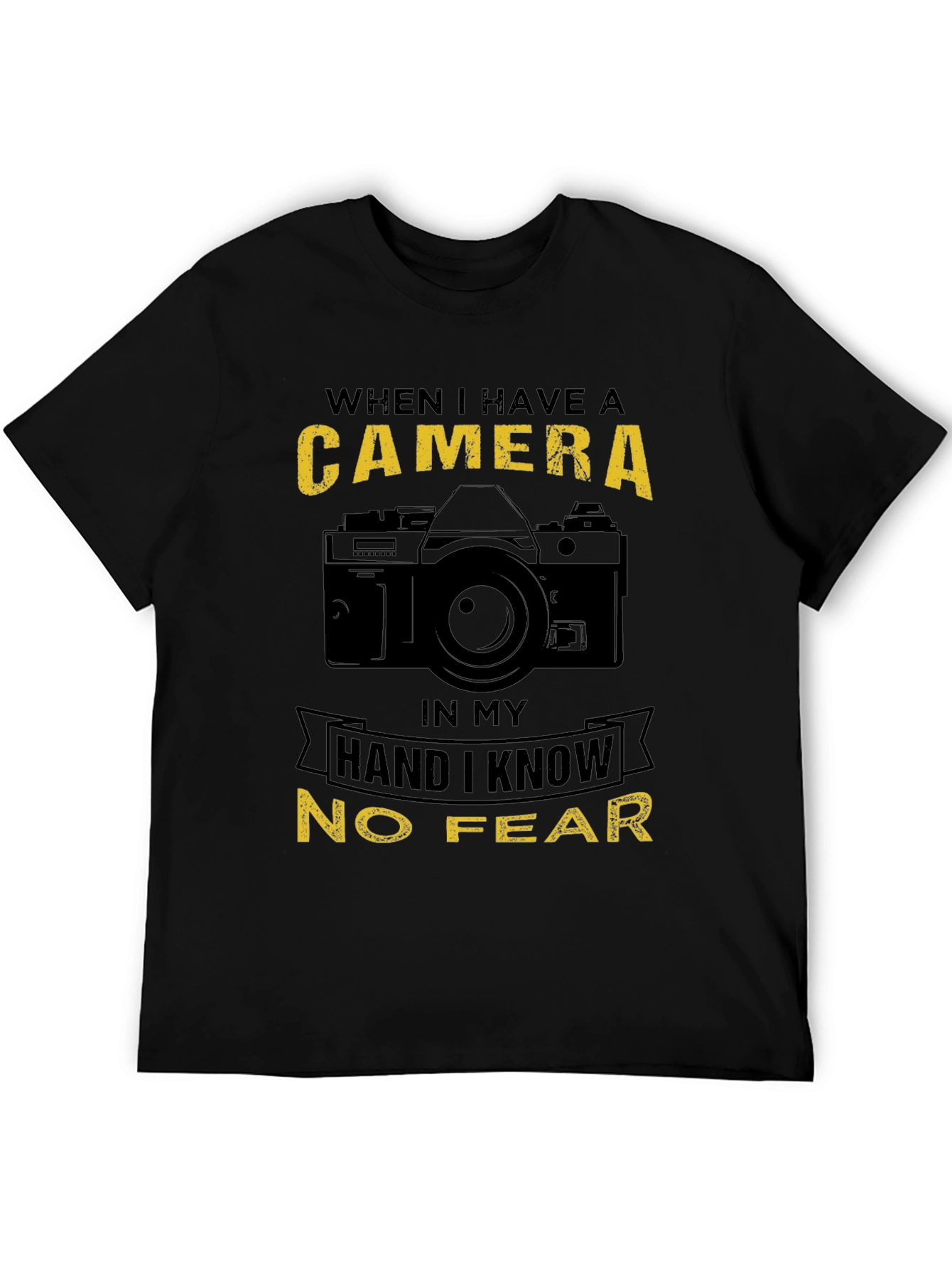Camera Lover T-Shirt - No Fear Photographer Tee