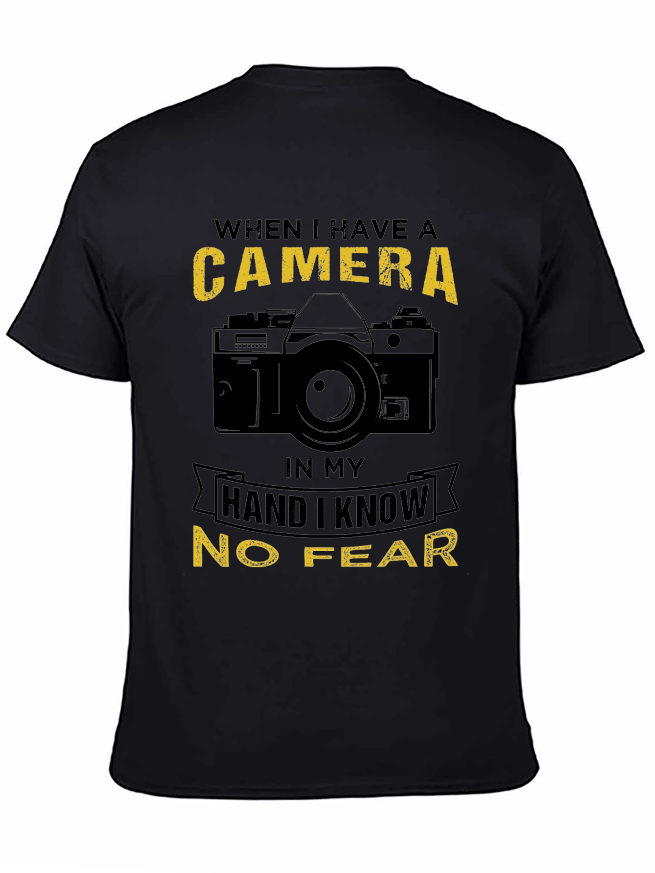 Camera Lover T-Shirt - No Fear Photographer Tee