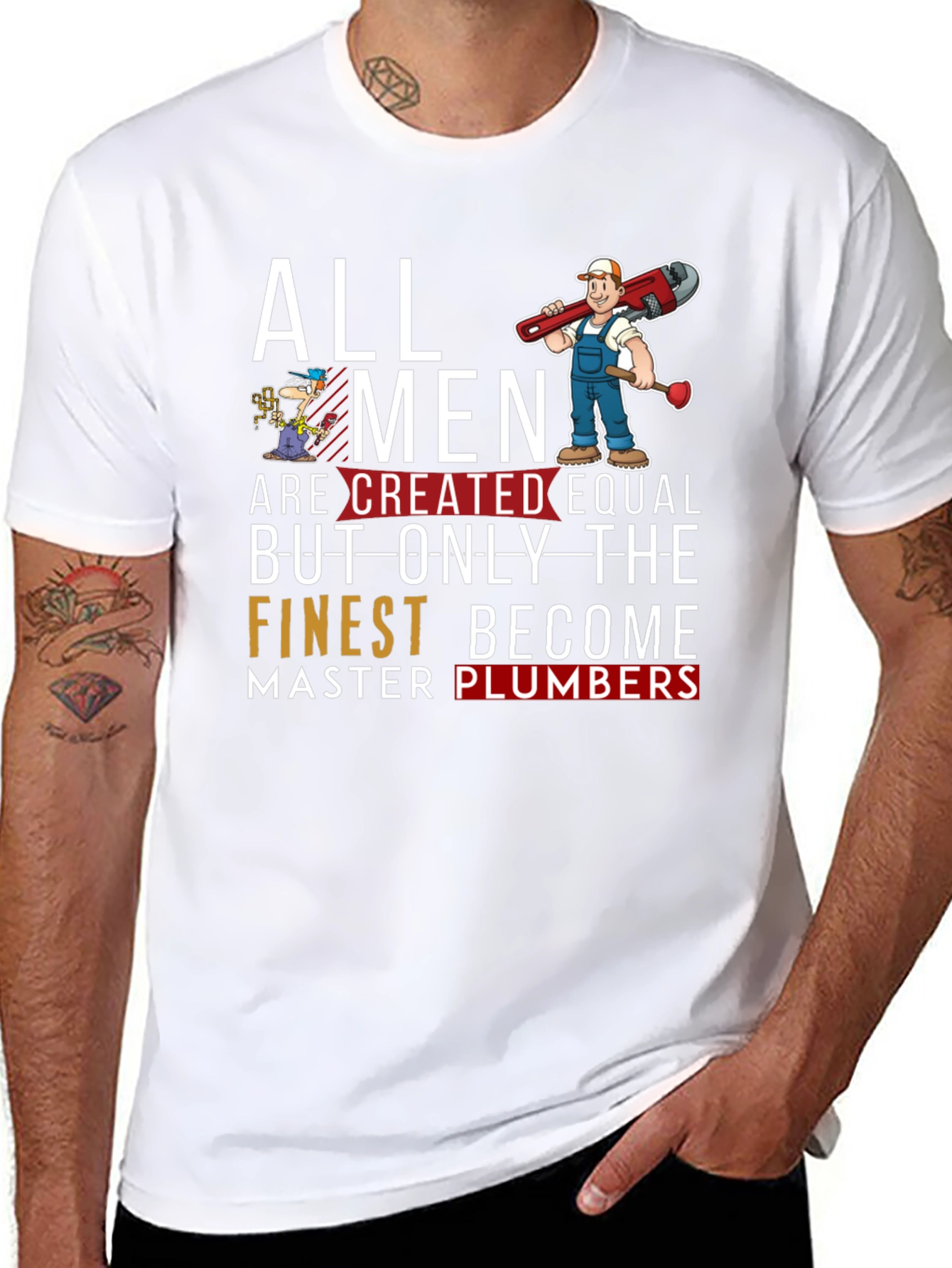 Master Plumber Graphic T-Shirt - Black