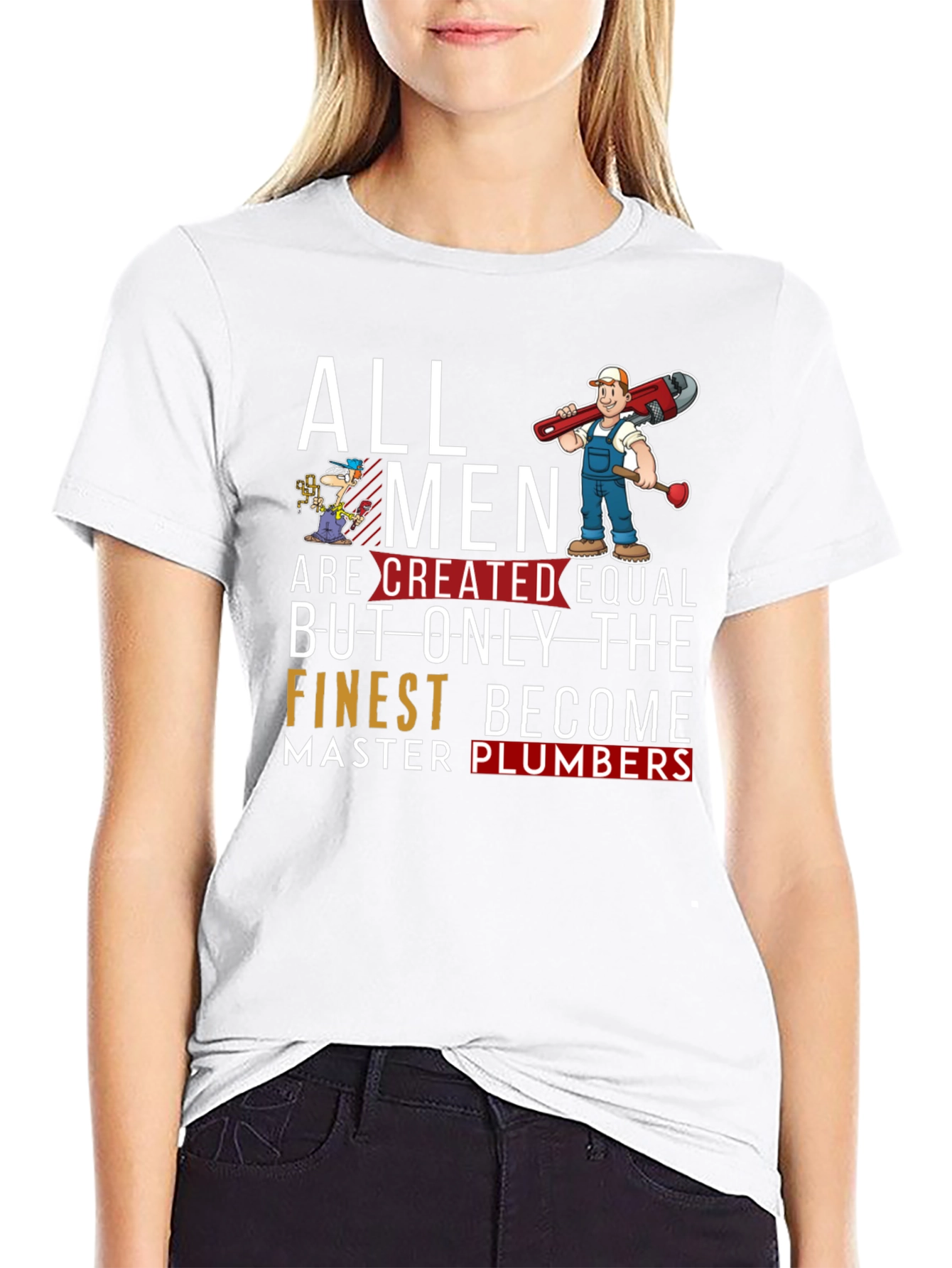 Master Plumber Graphic T-Shirt - Black