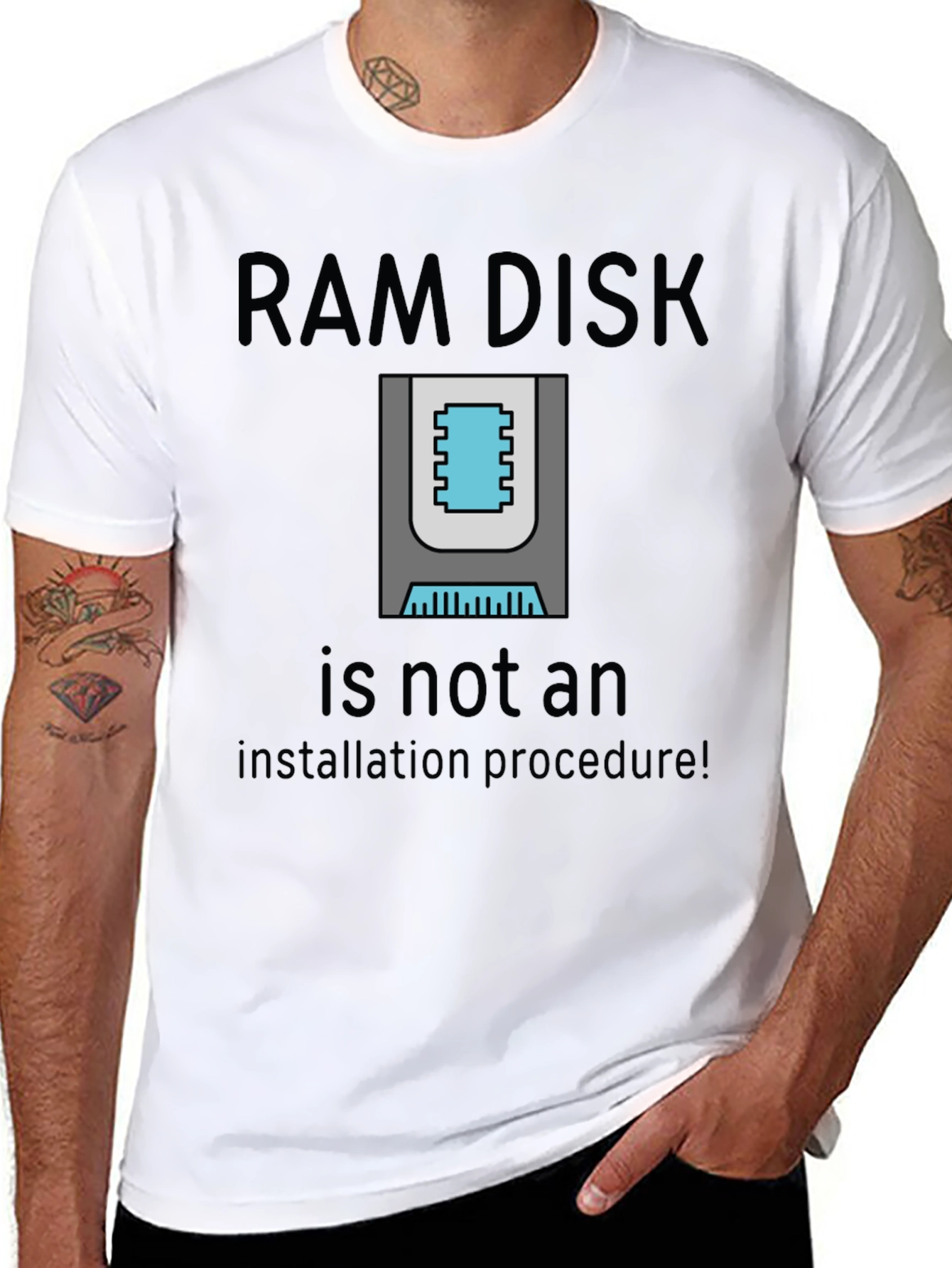 RAM Disk T-Shirt - Geeky Computer Humor Tee