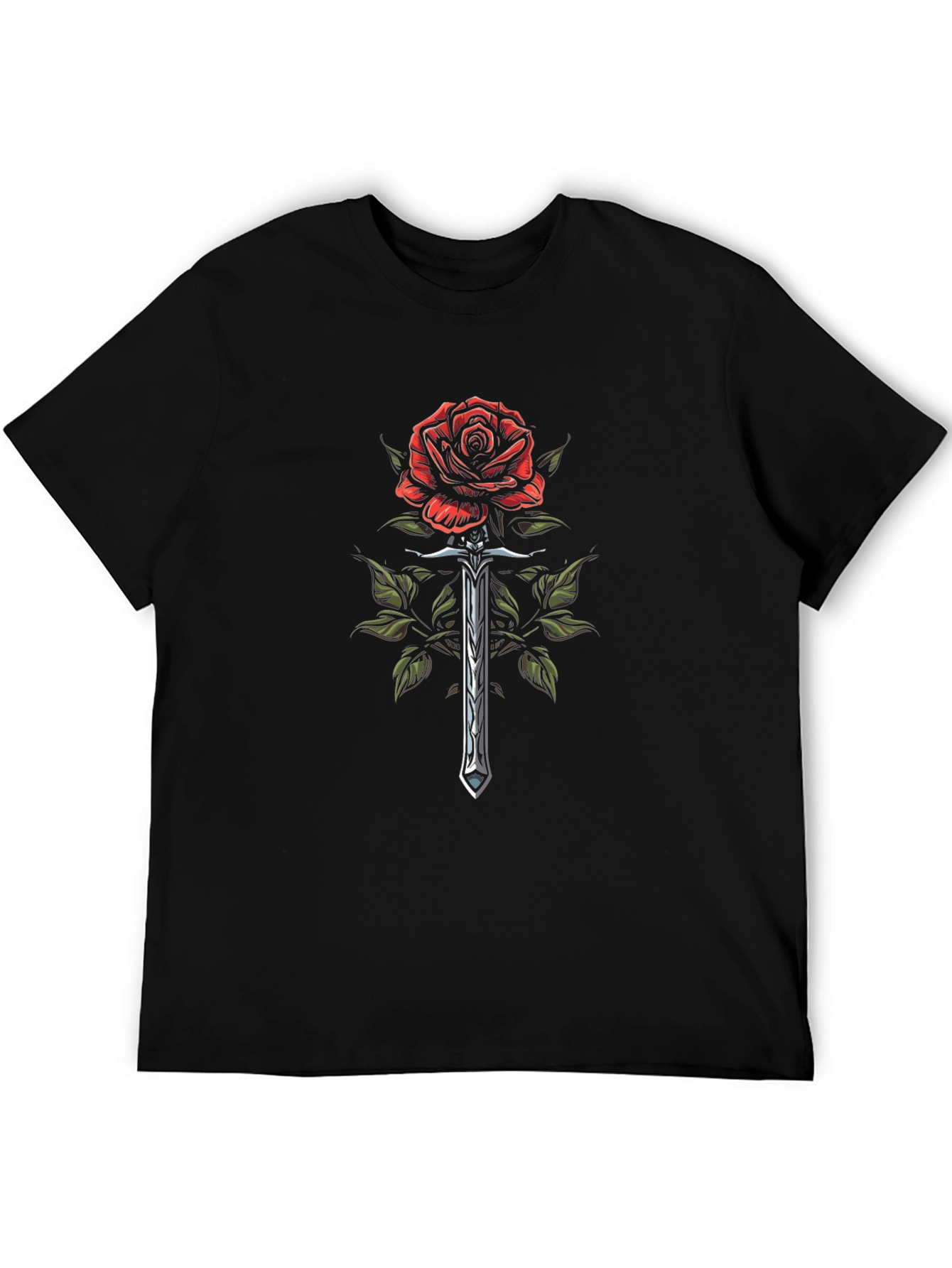 Rose & Sword Graphic T-Shirt