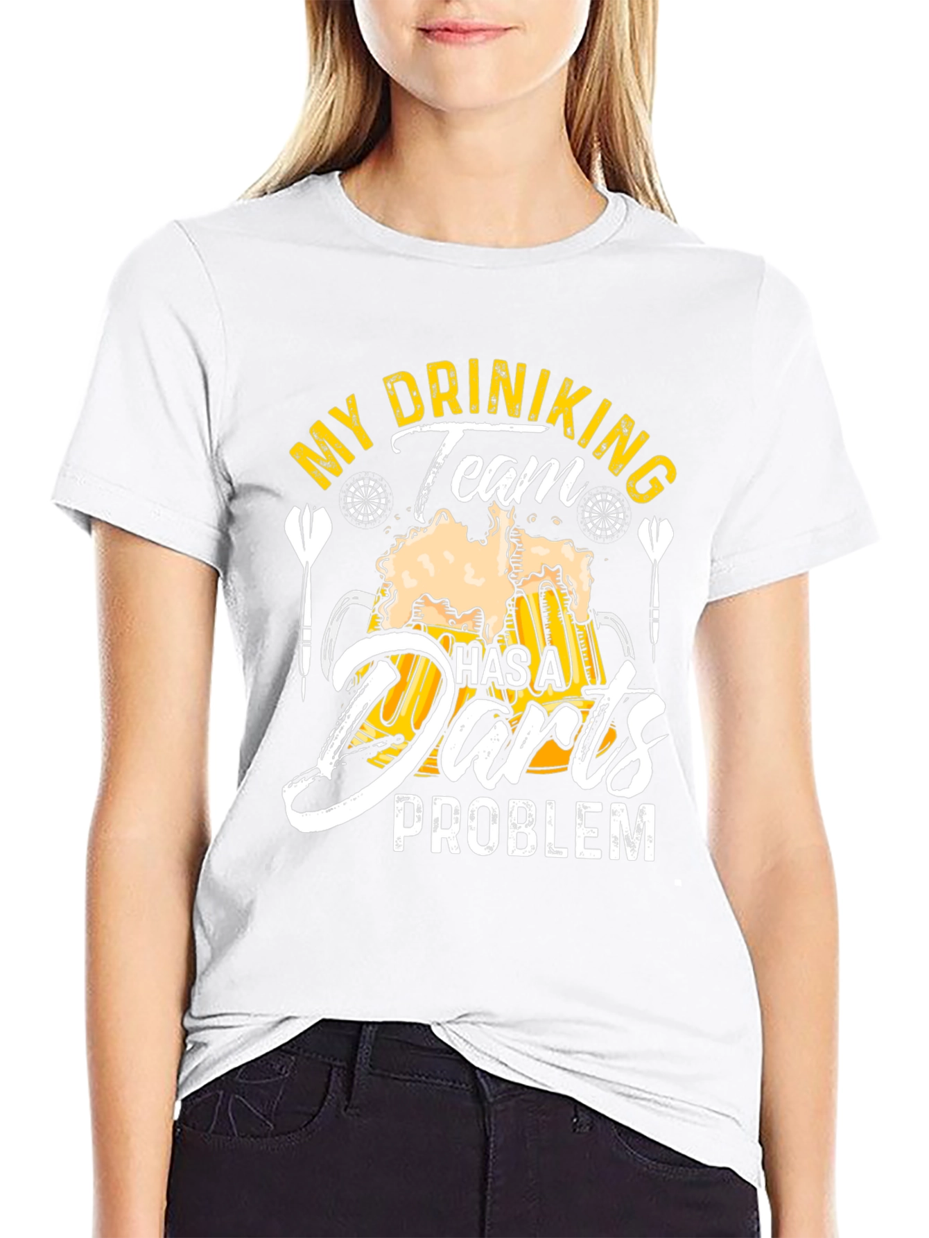 Funny My Drinking Team Has A Darts Problem T-Shirt