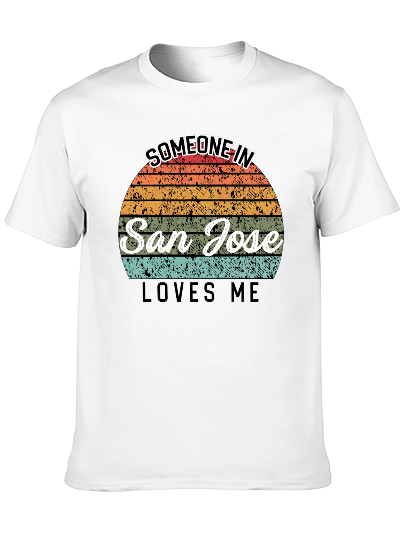San Jose Loves Me T-Shirt - Retro Sunset Design
