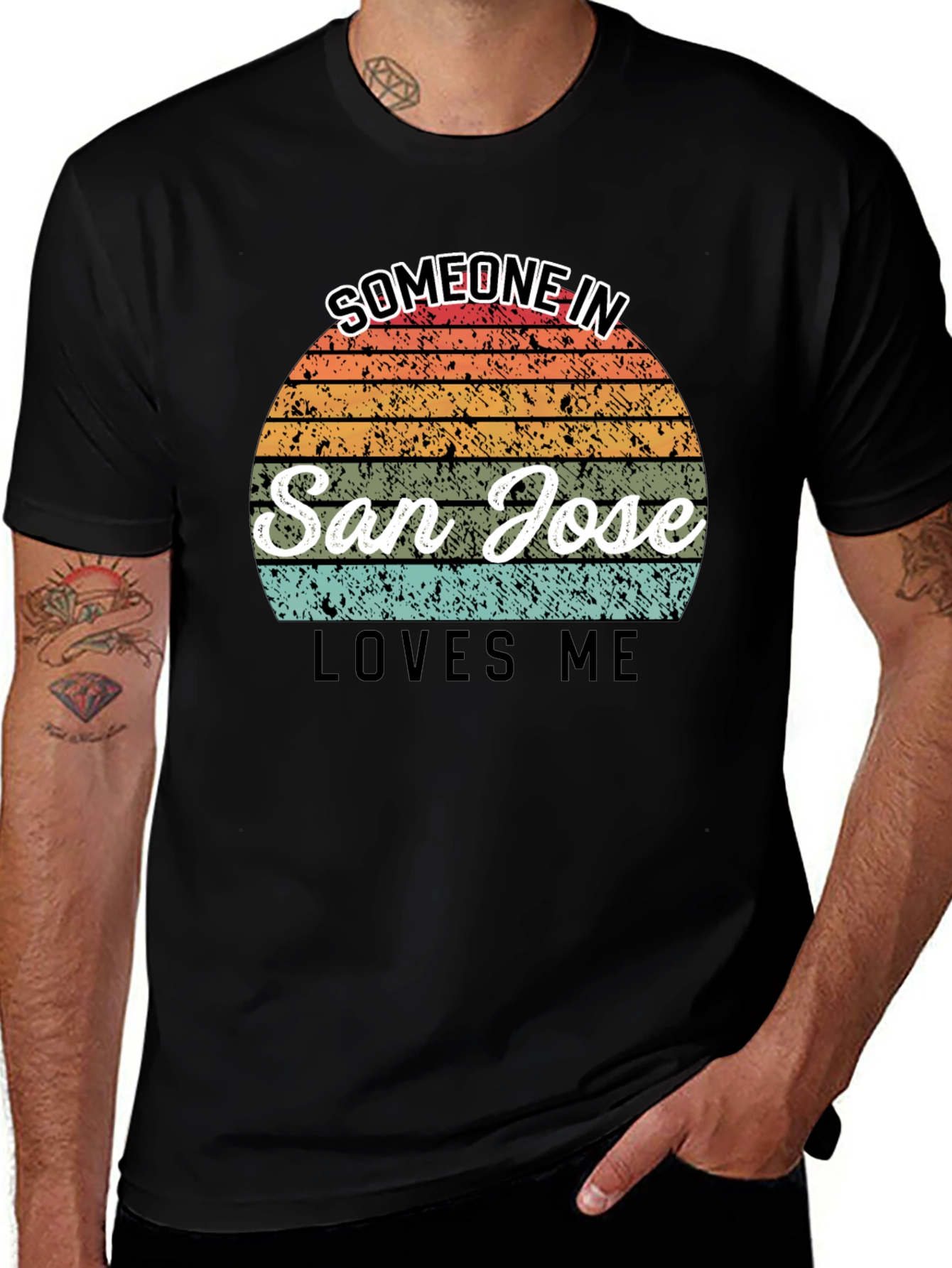 San Jose Loves Me T-Shirt - Retro Sunset Design