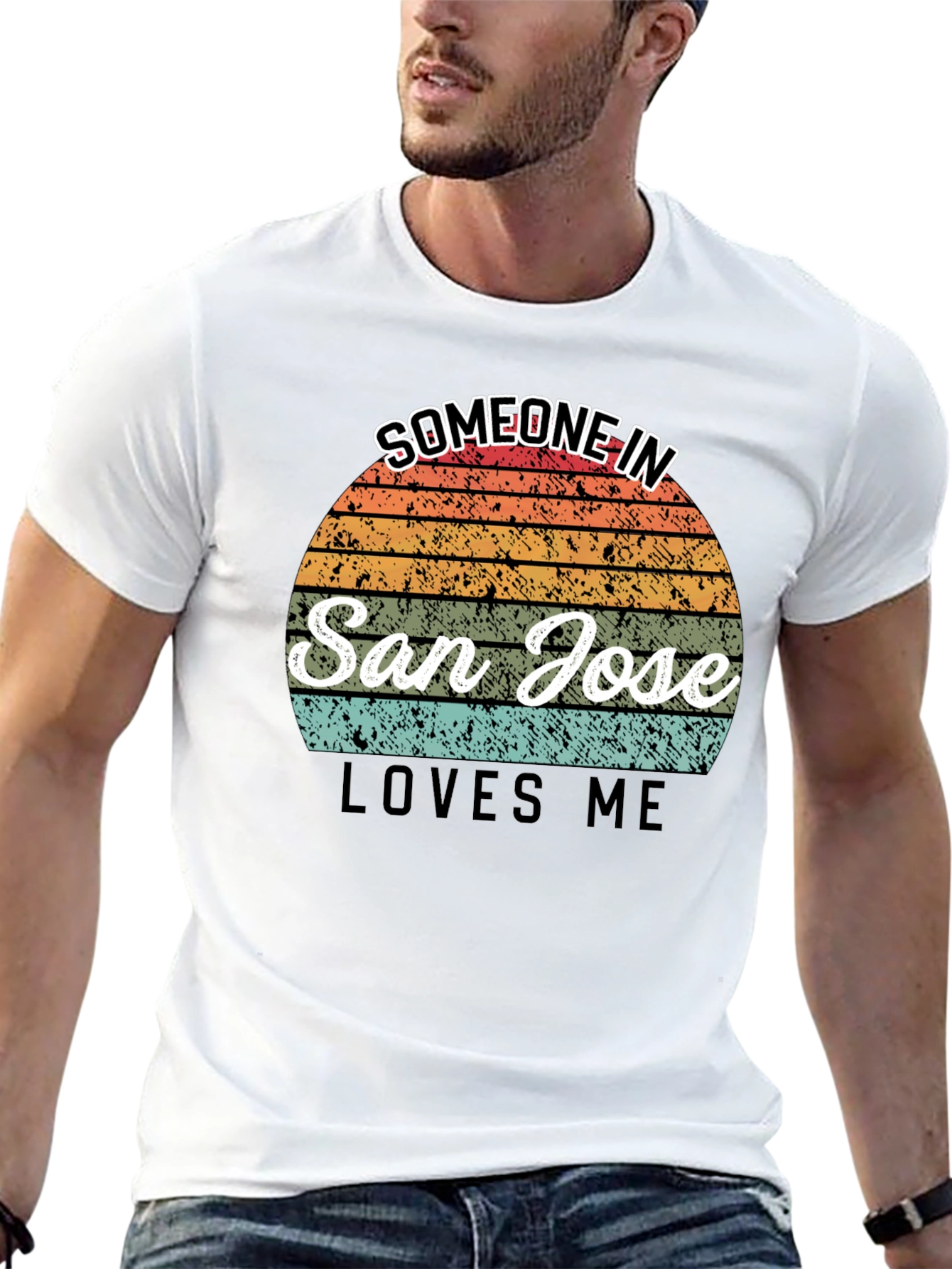 San Jose Loves Me T-Shirt - Retro Sunset Design