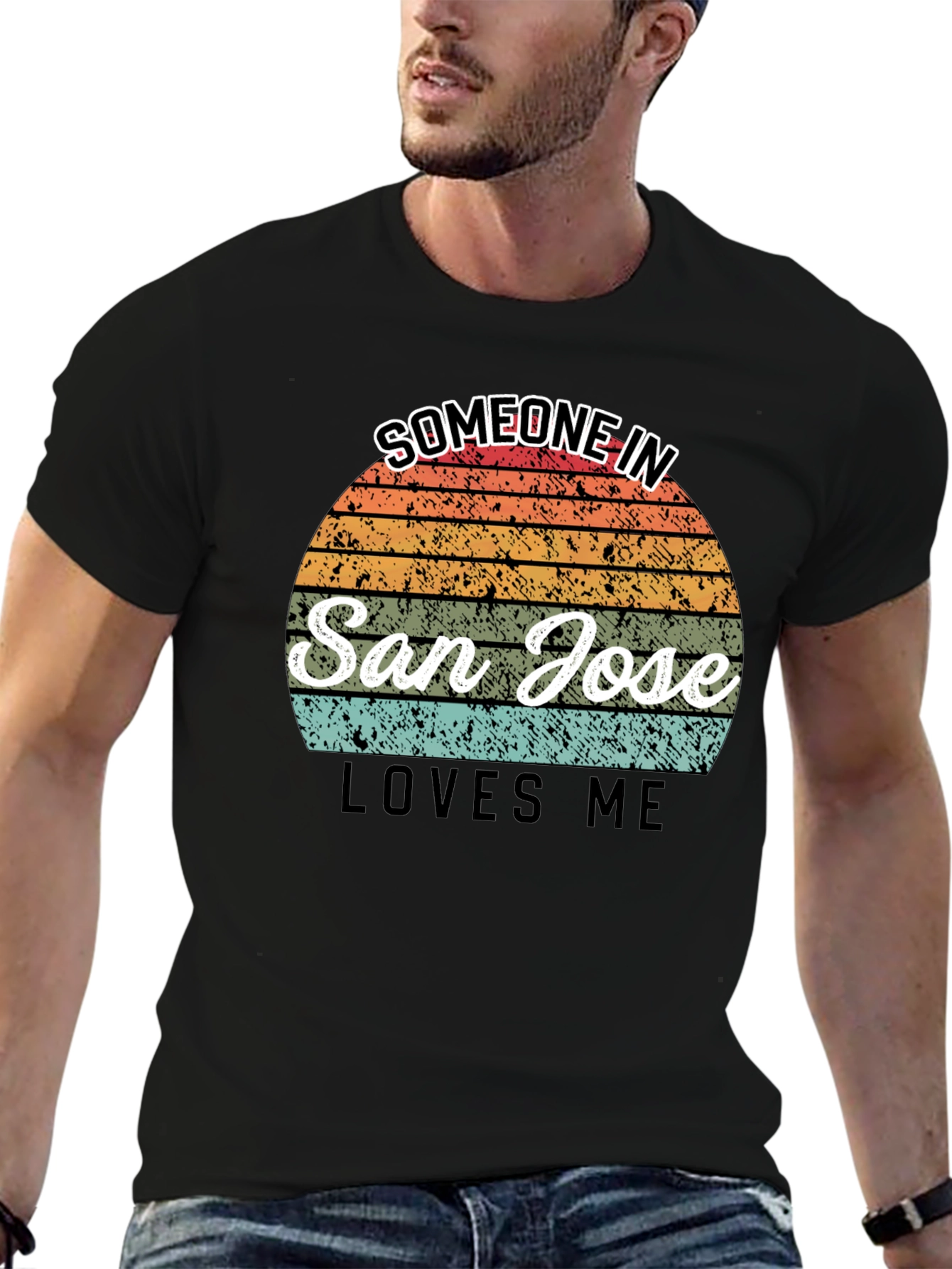 San Jose Loves Me T-Shirt - Retro Sunset Design
