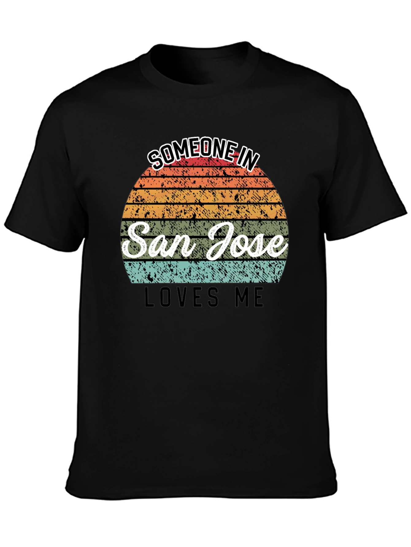 San Jose Loves Me T-Shirt - Retro Sunset Design