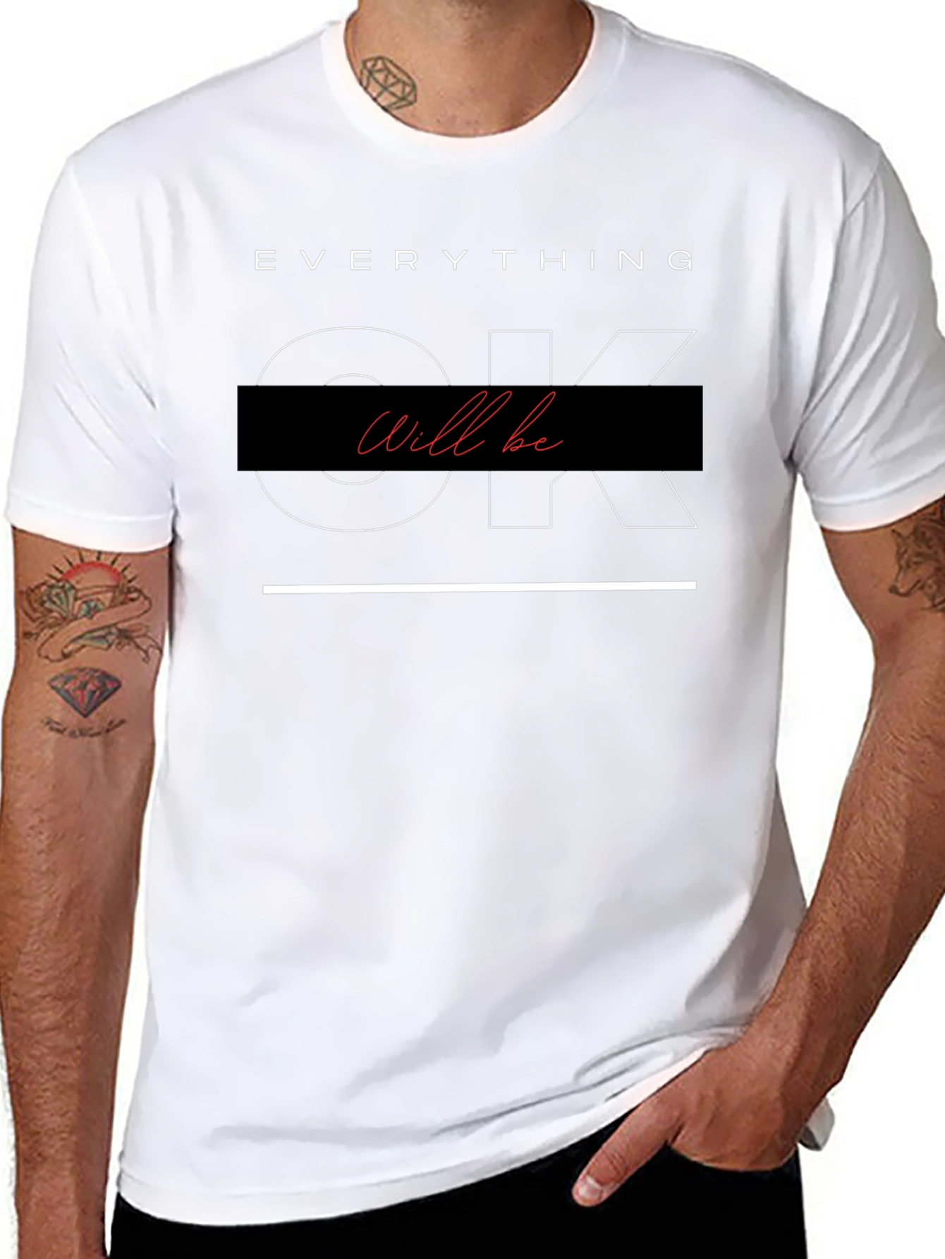Everything Will Be OK T-Shirt - Black