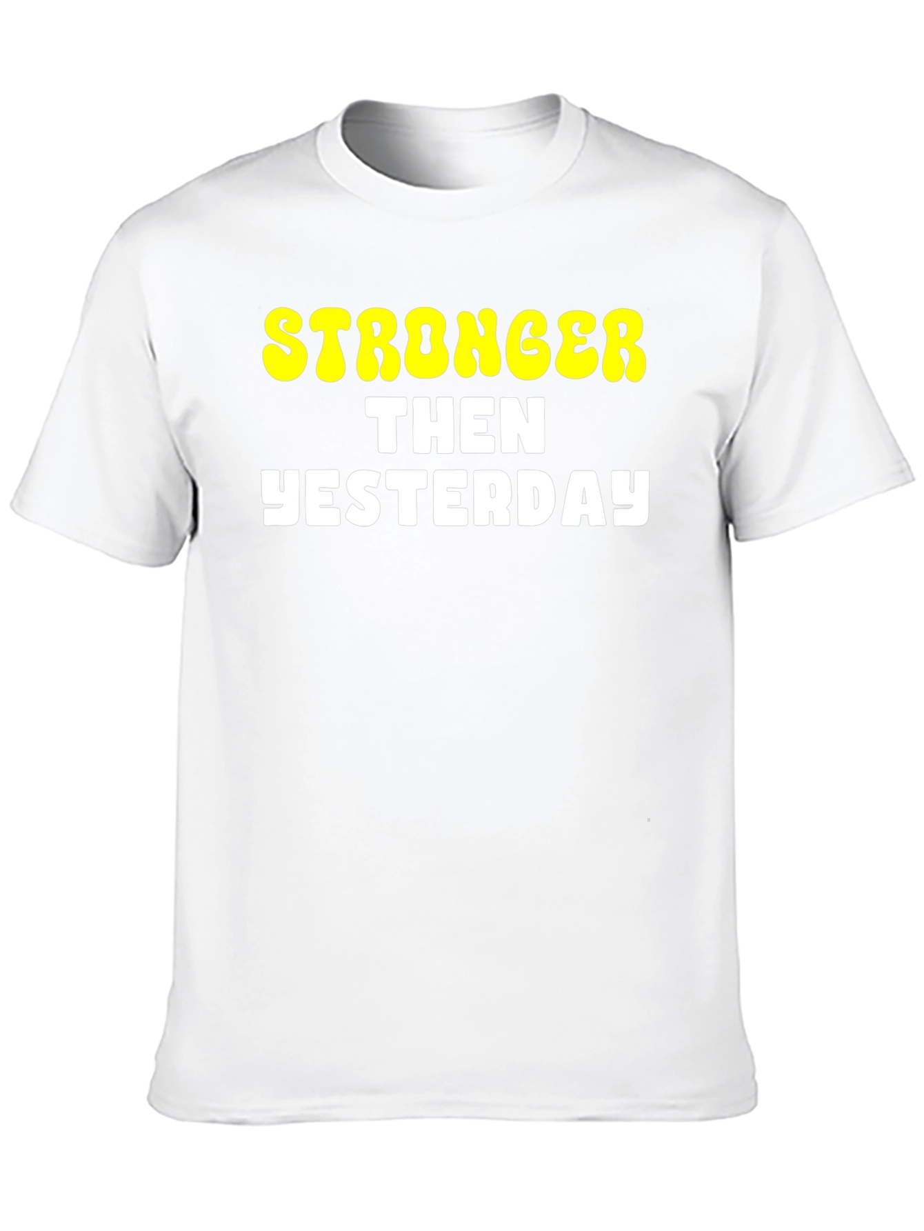 Stronger Then Yesterday Graphic Tee - Black