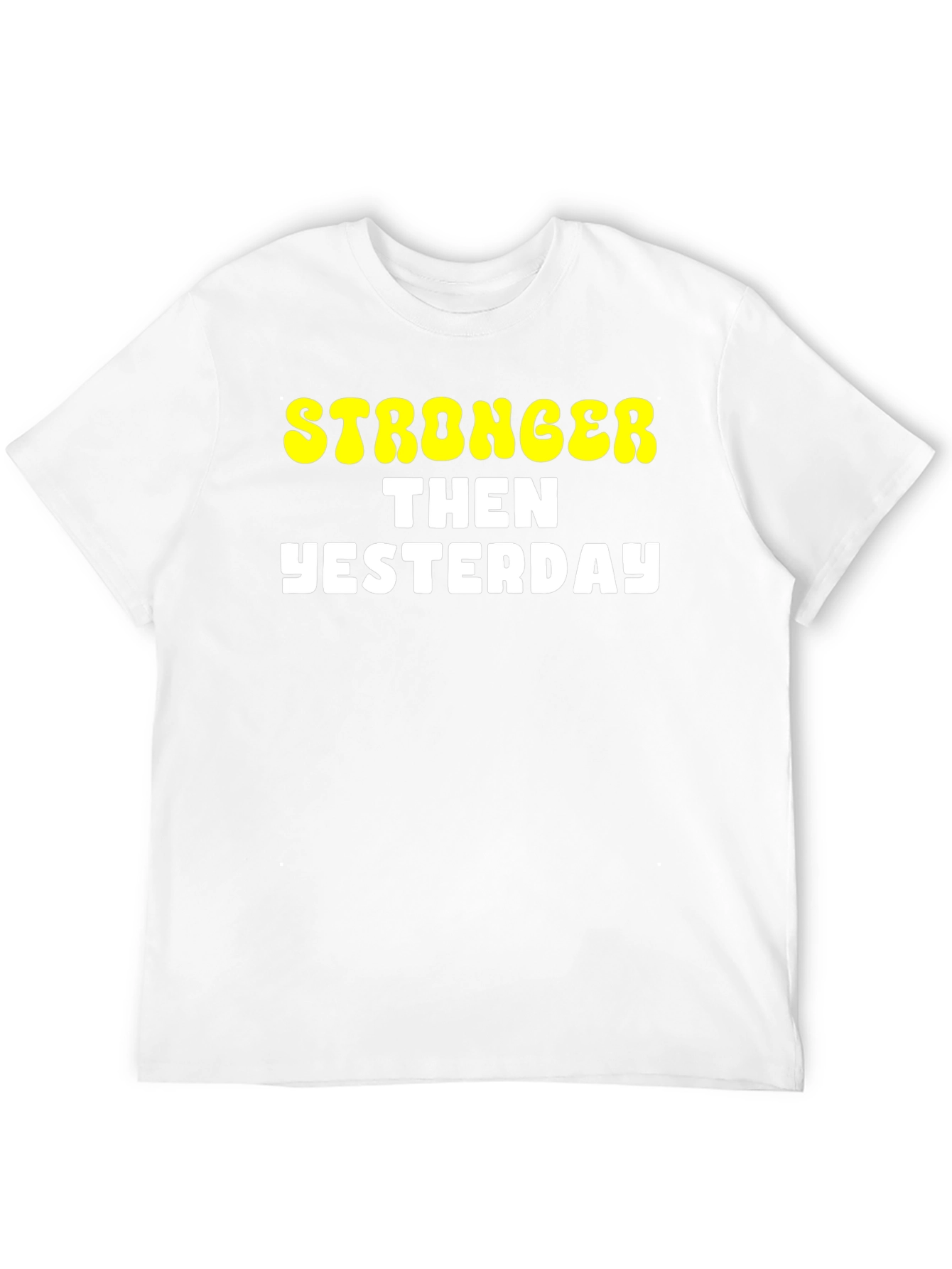 Stronger Then Yesterday Graphic Tee - Black