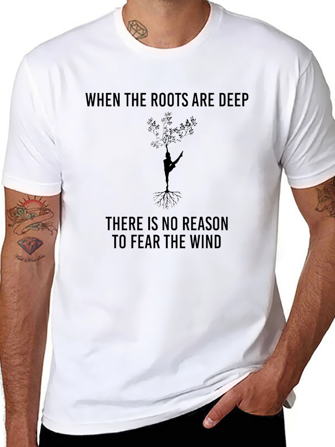 Roots Are Deep Motivational Graphic Tee