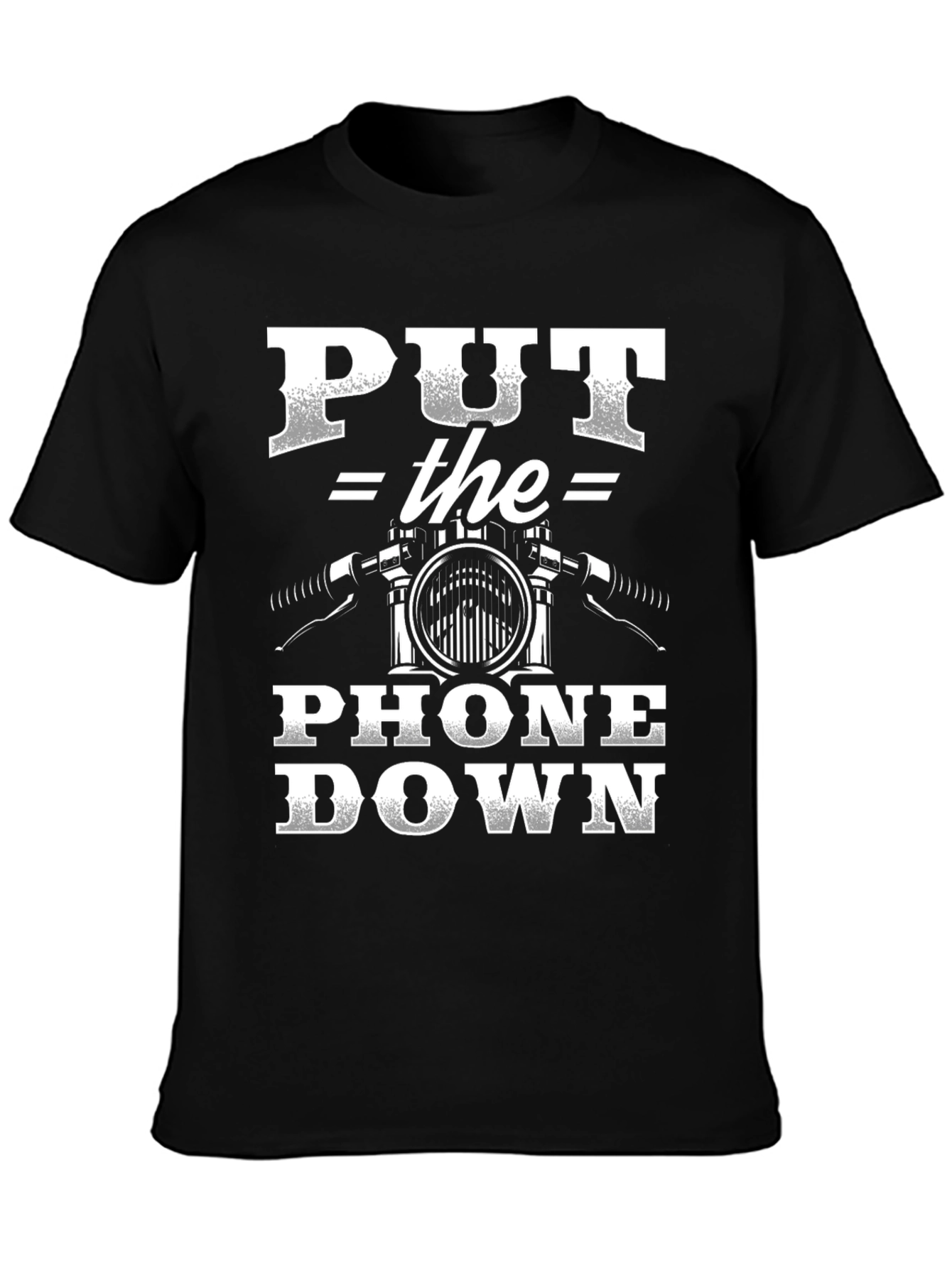 Put The Phone Down Motorcycle T-Shirt