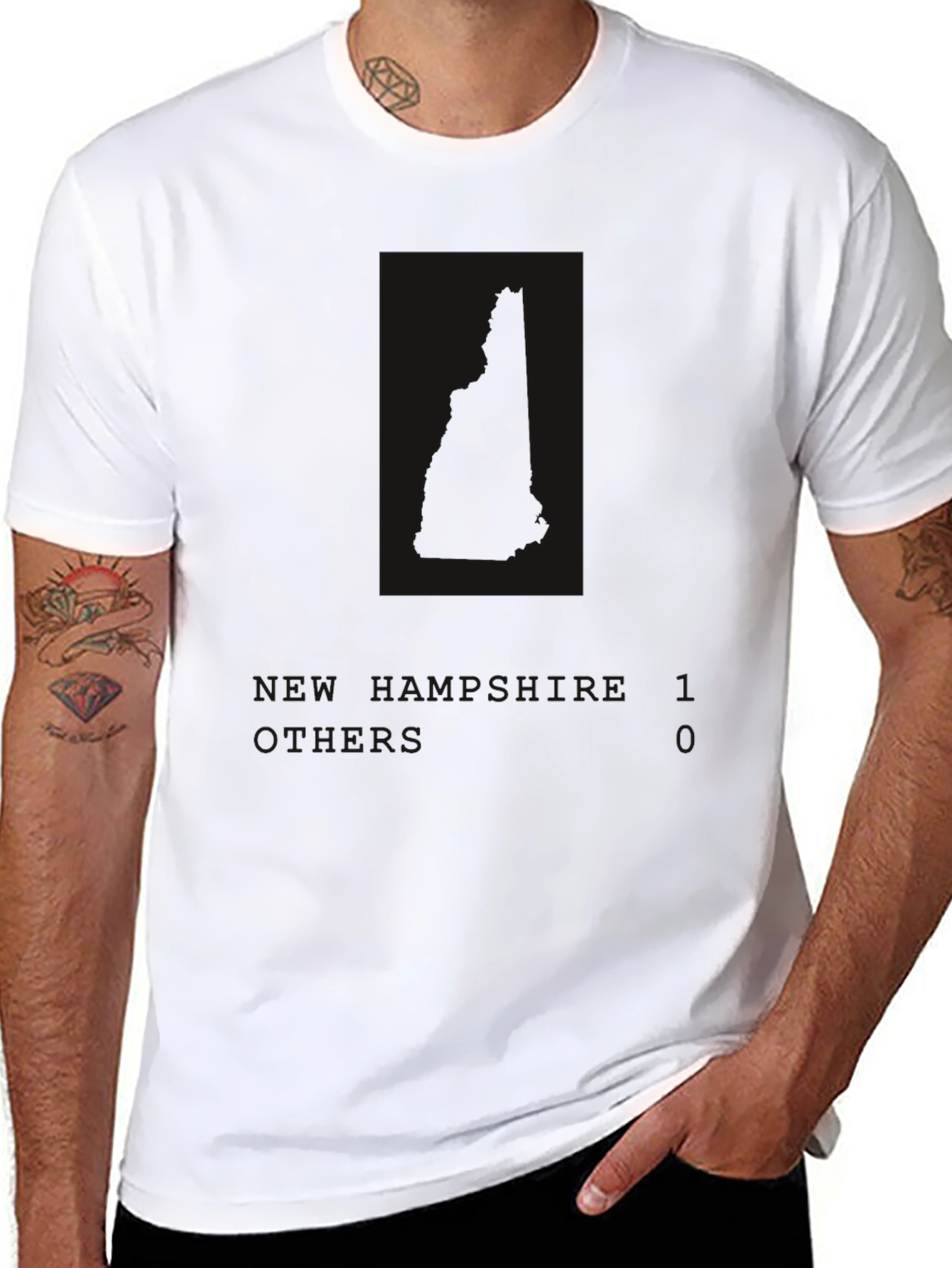 Plain Black Short-Sleeve T-Shirt