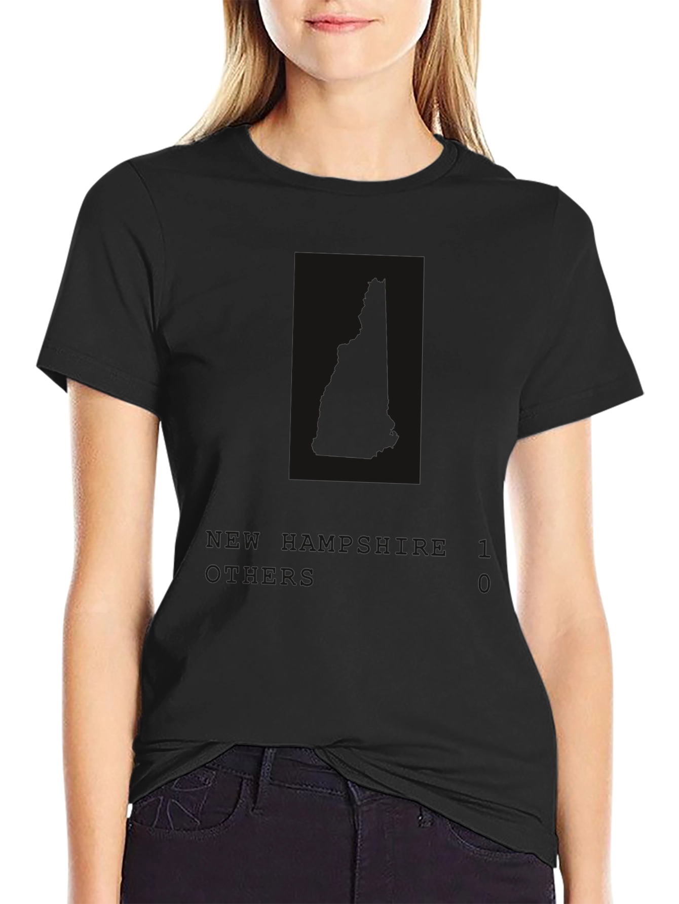 Plain Black Short-Sleeve T-Shirt