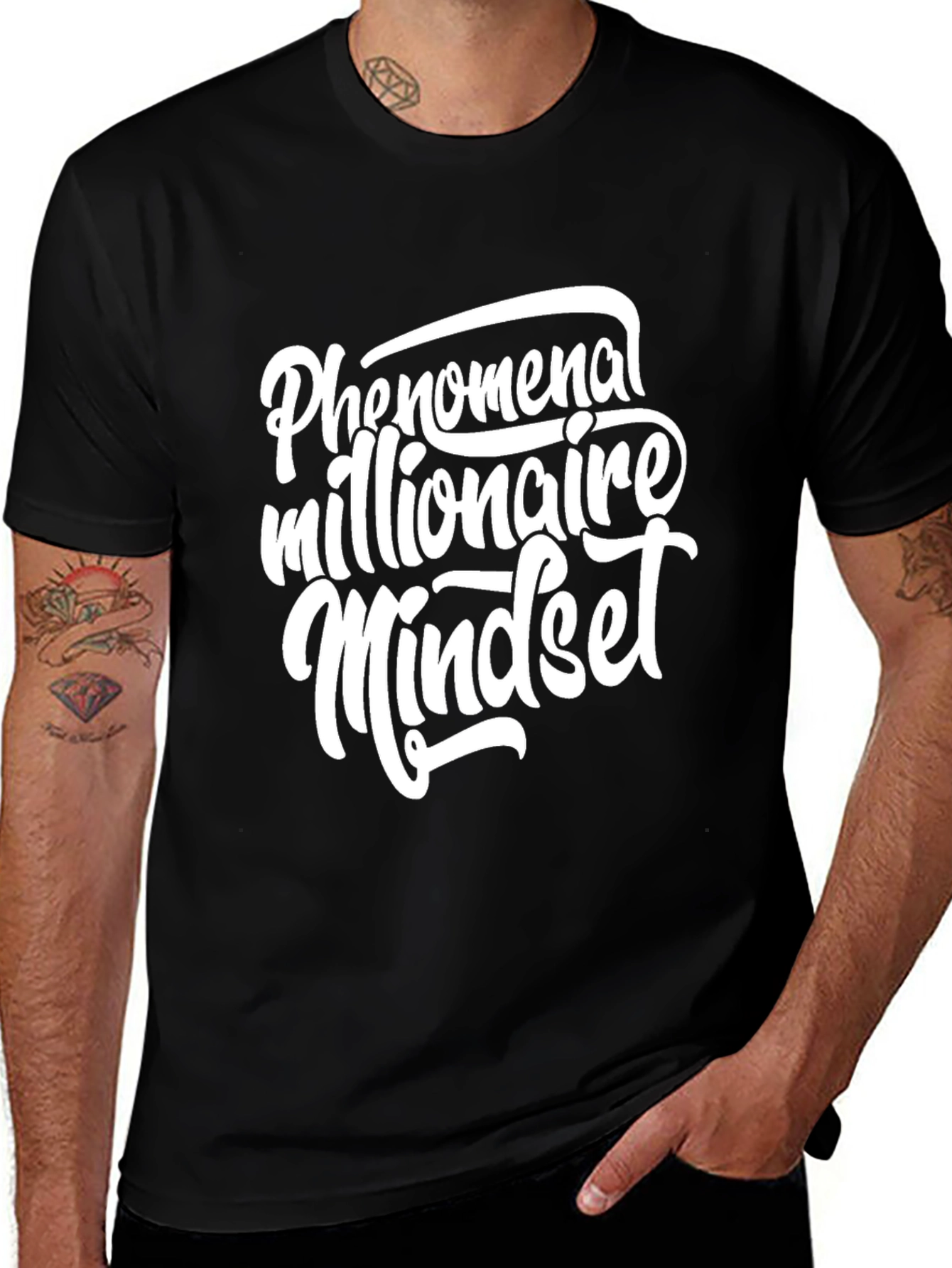 Phenomenal Millionaire Mindset Black T-Shirt