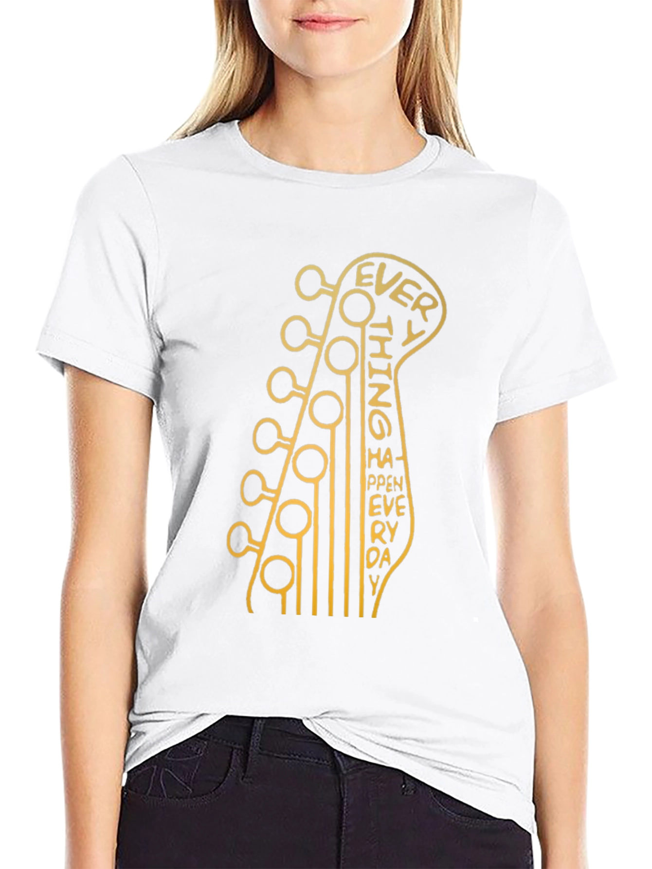 Everything Happens Everyday T-Shirt Guitar Graphic Tee