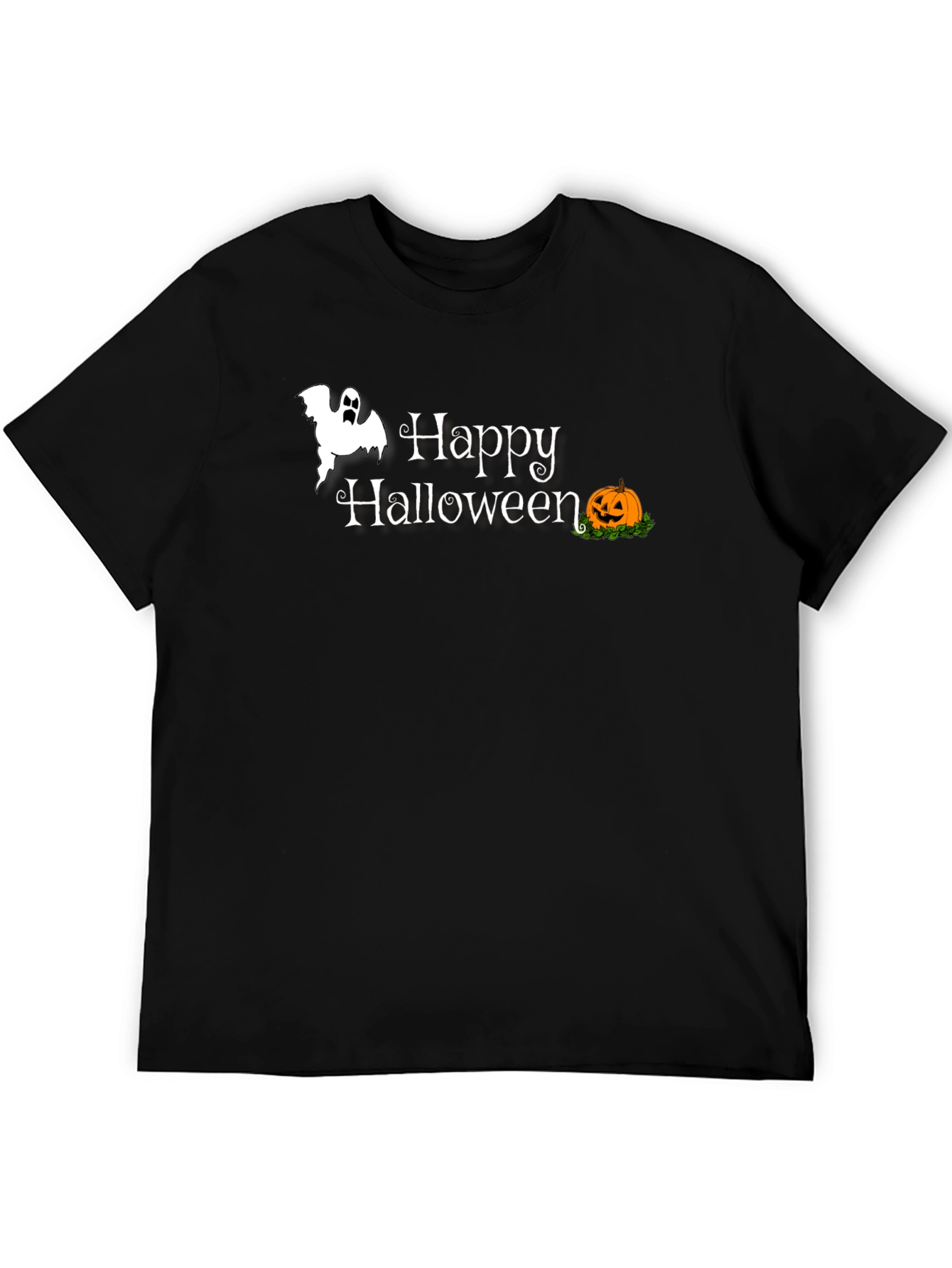 Happy Halloween Graphic Tee - Black
