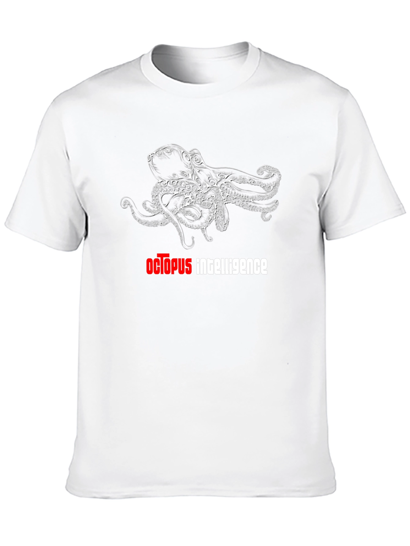Octopus Intelligence Graphic Black T-Shirt
