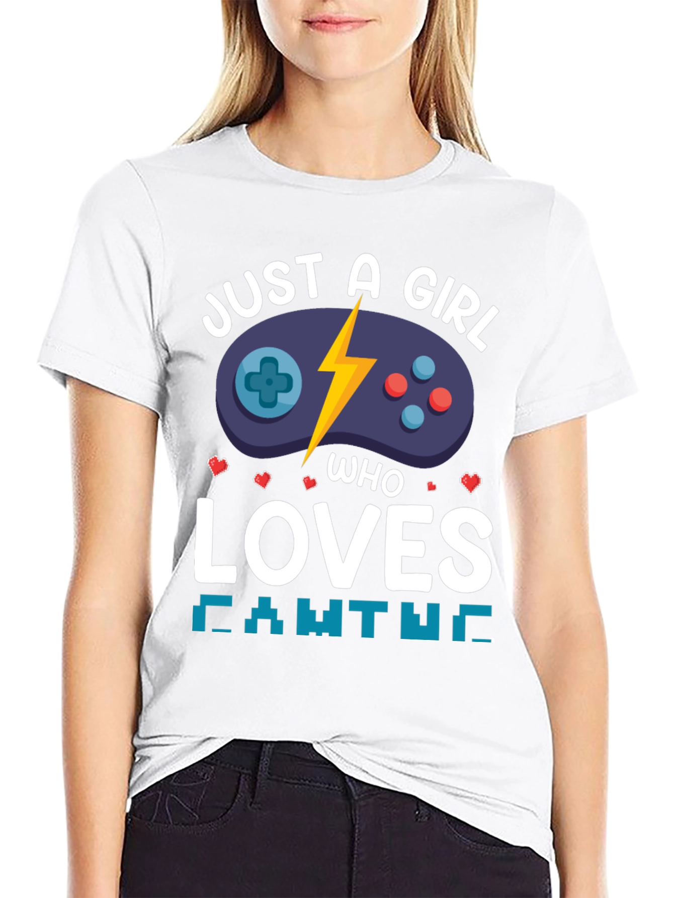 Just a Girl Who Loves Gaming T-Shirt