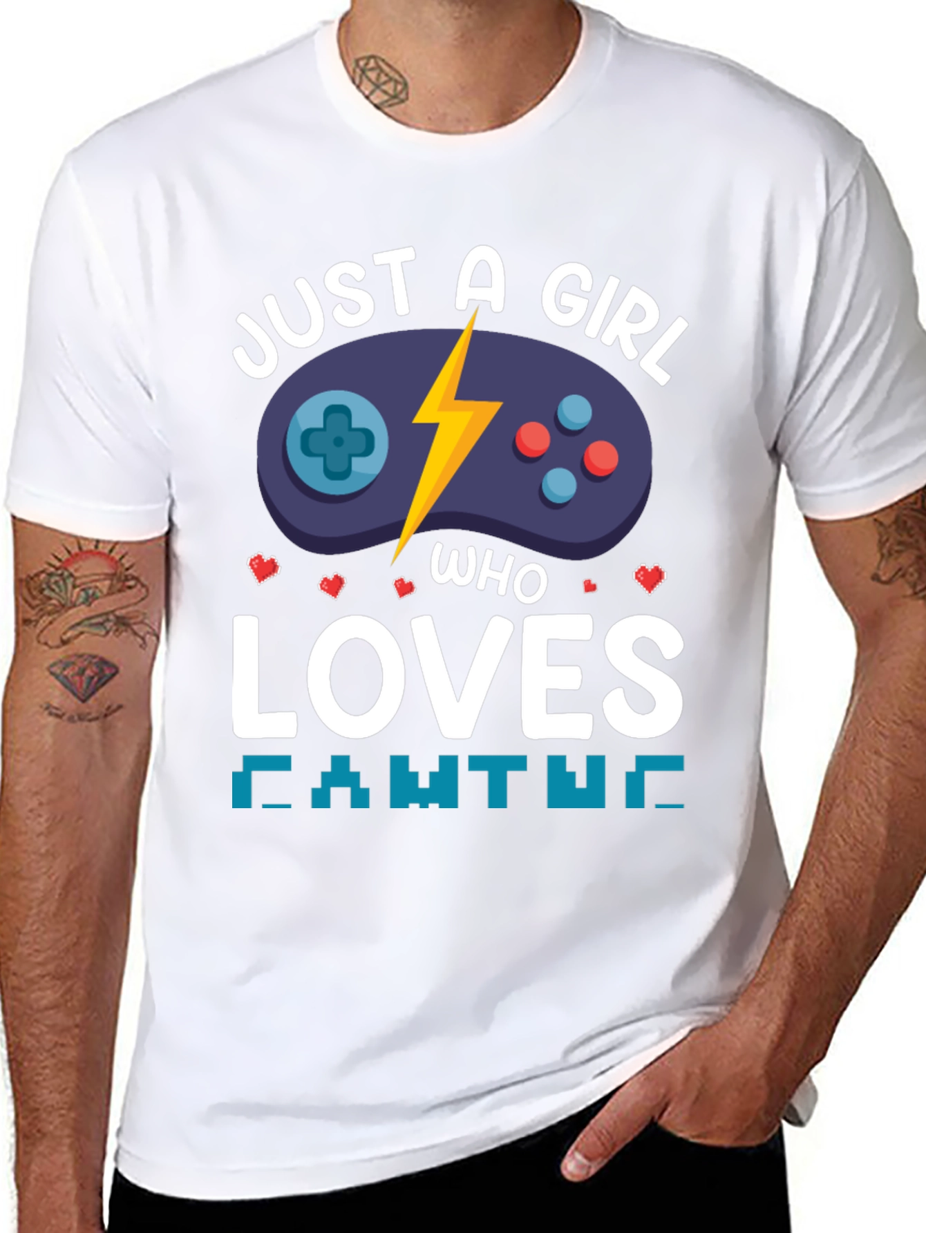Just a Girl Who Loves Gaming T-Shirt