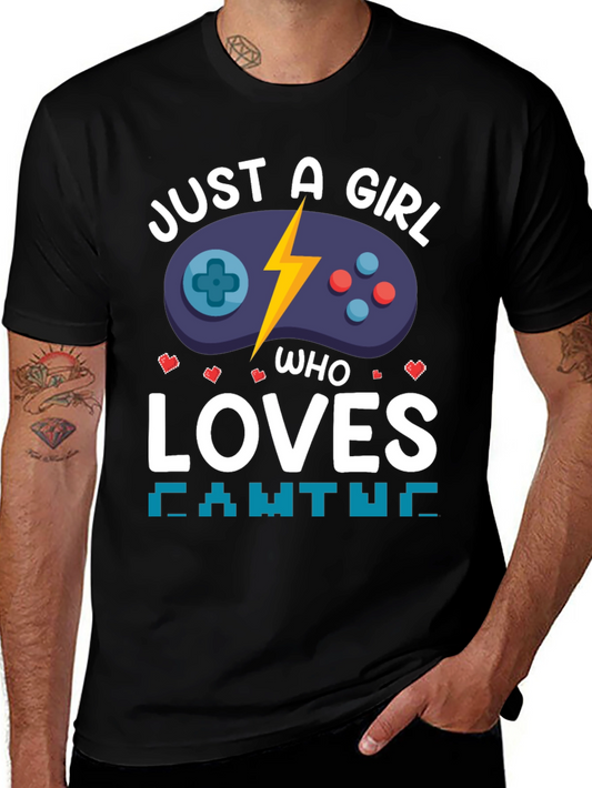 Just a Girl Who Loves Gaming T-Shirt