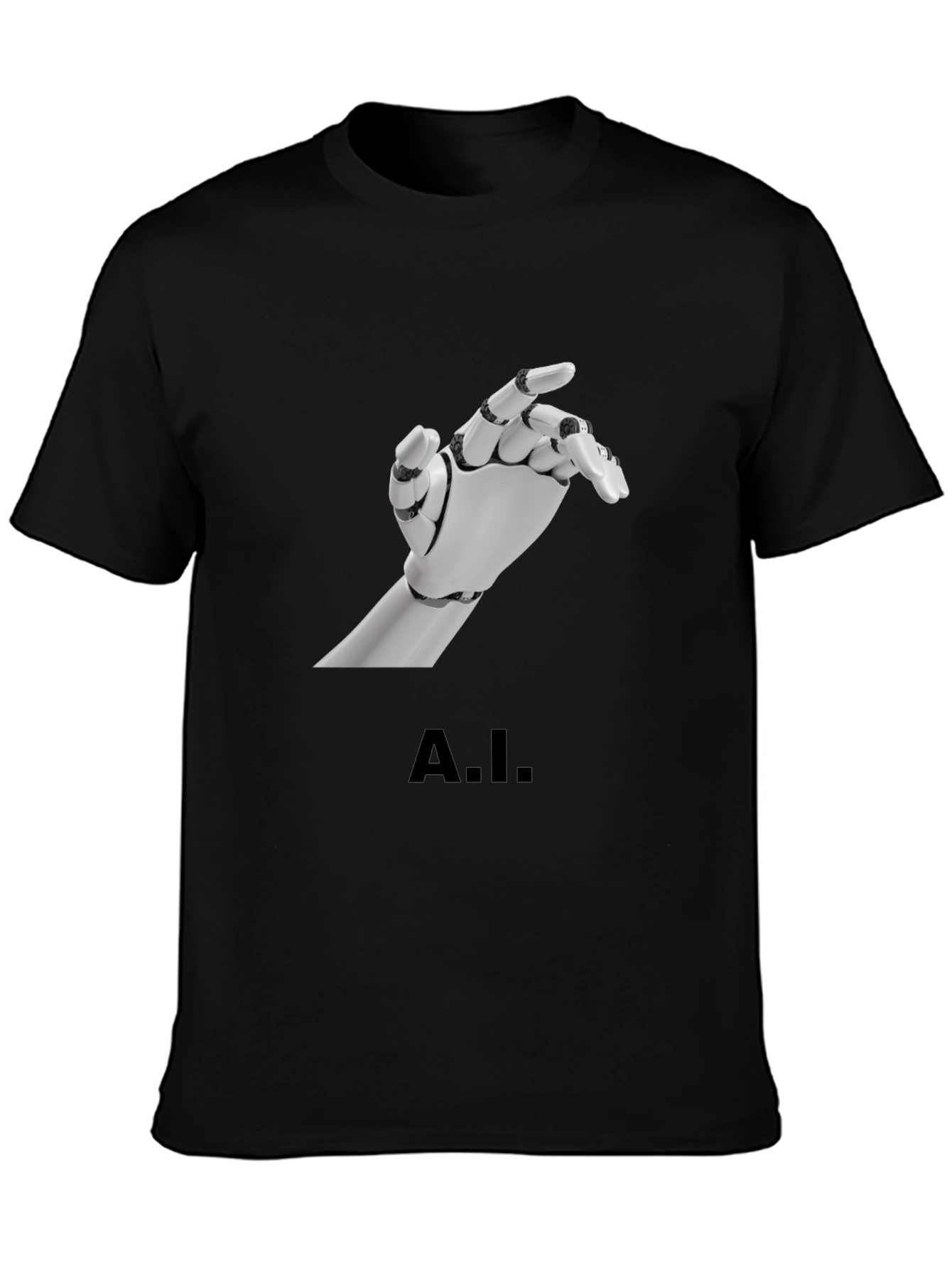 A.I. Robot Hand Graphic T-Shirt - Unique Design