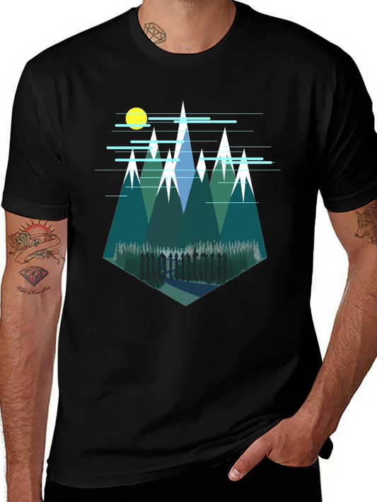 Mountain Graphic Tee - Nature Inspired Design