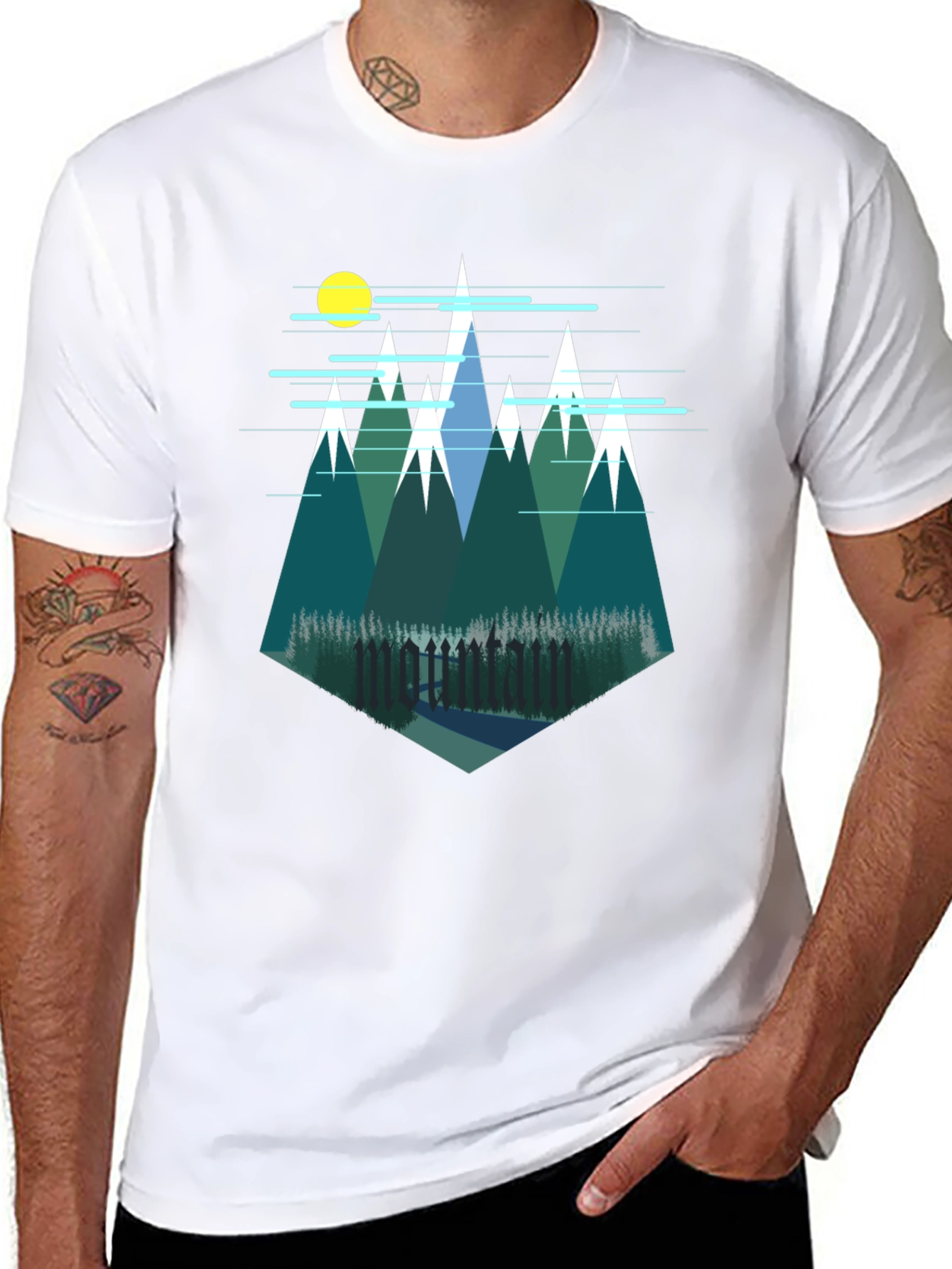 Mountain Graphic Tee - Nature Inspired Design