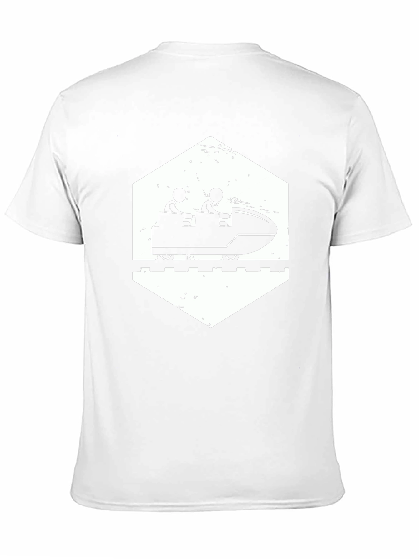 Roller Coaster Graphic Tee - Black Cotton Comfort