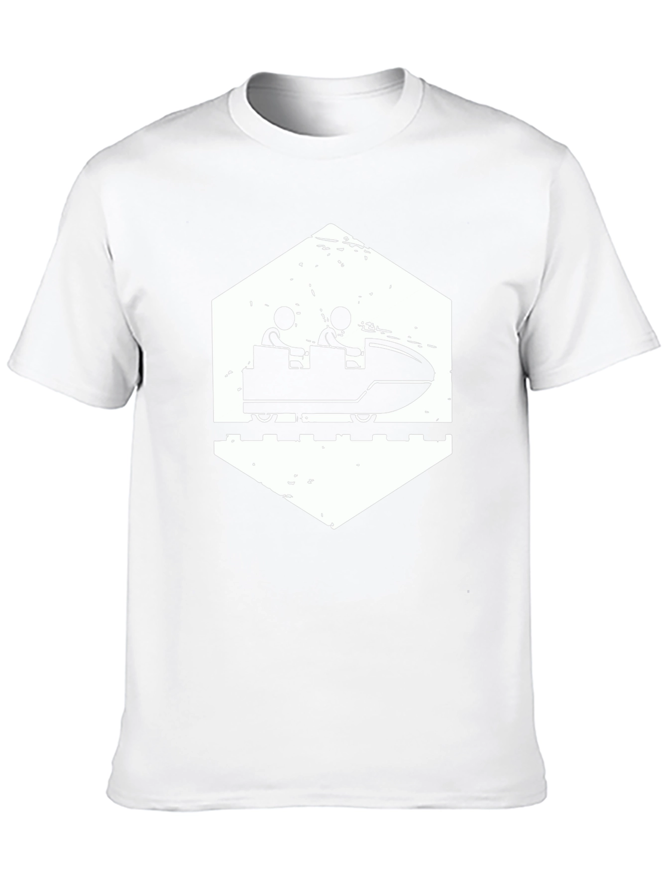Roller Coaster Graphic Tee - Black Cotton Comfort