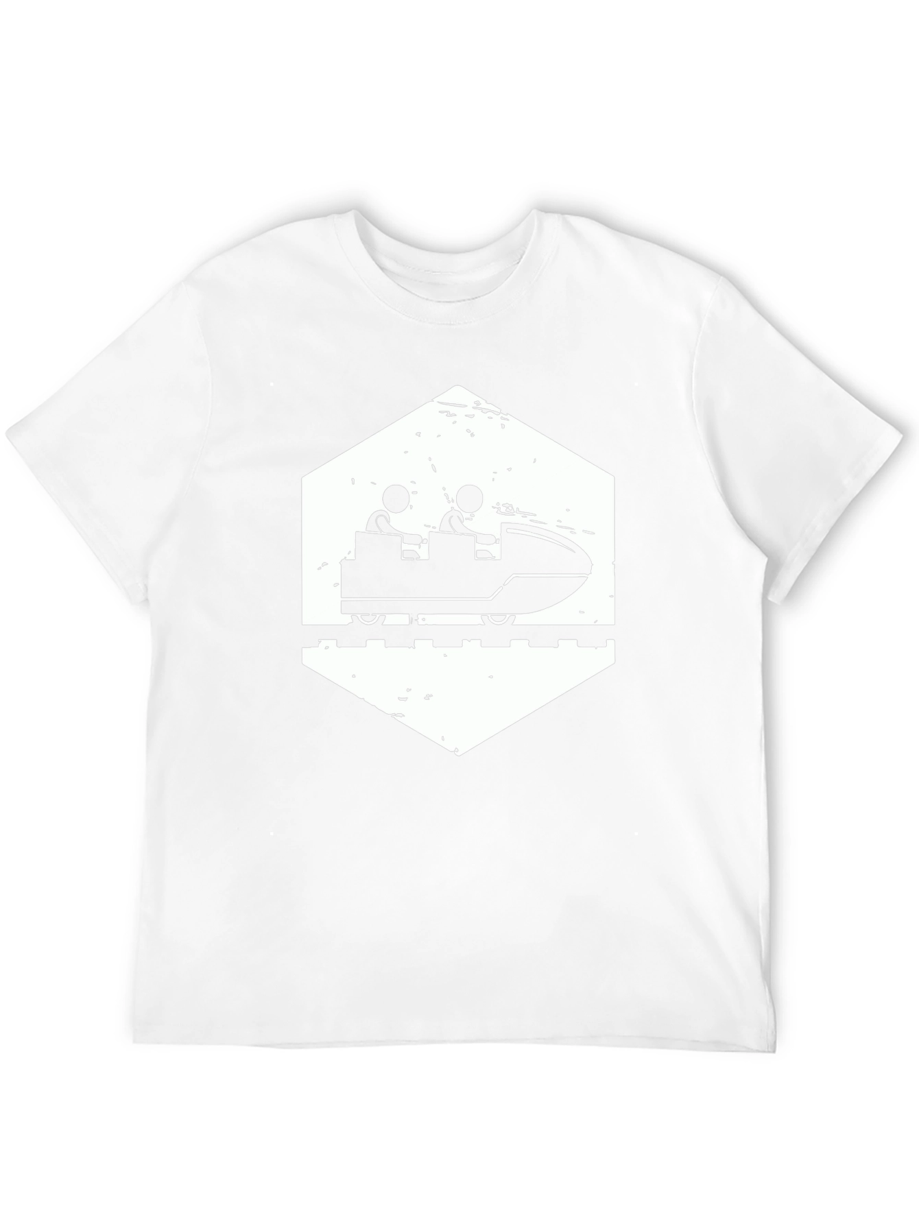 Roller Coaster Graphic Tee - Black Cotton Comfort
