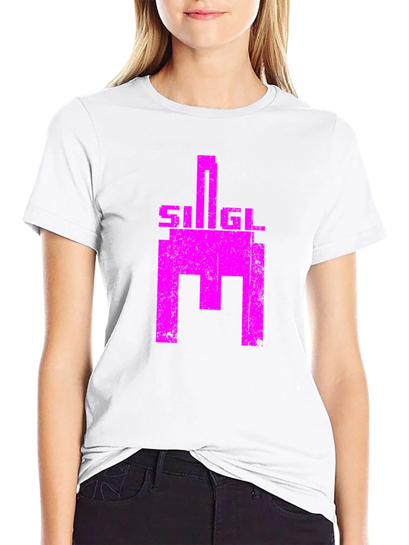Retro SIGIL Graphic Tee - Black Cotton T-Shirt
