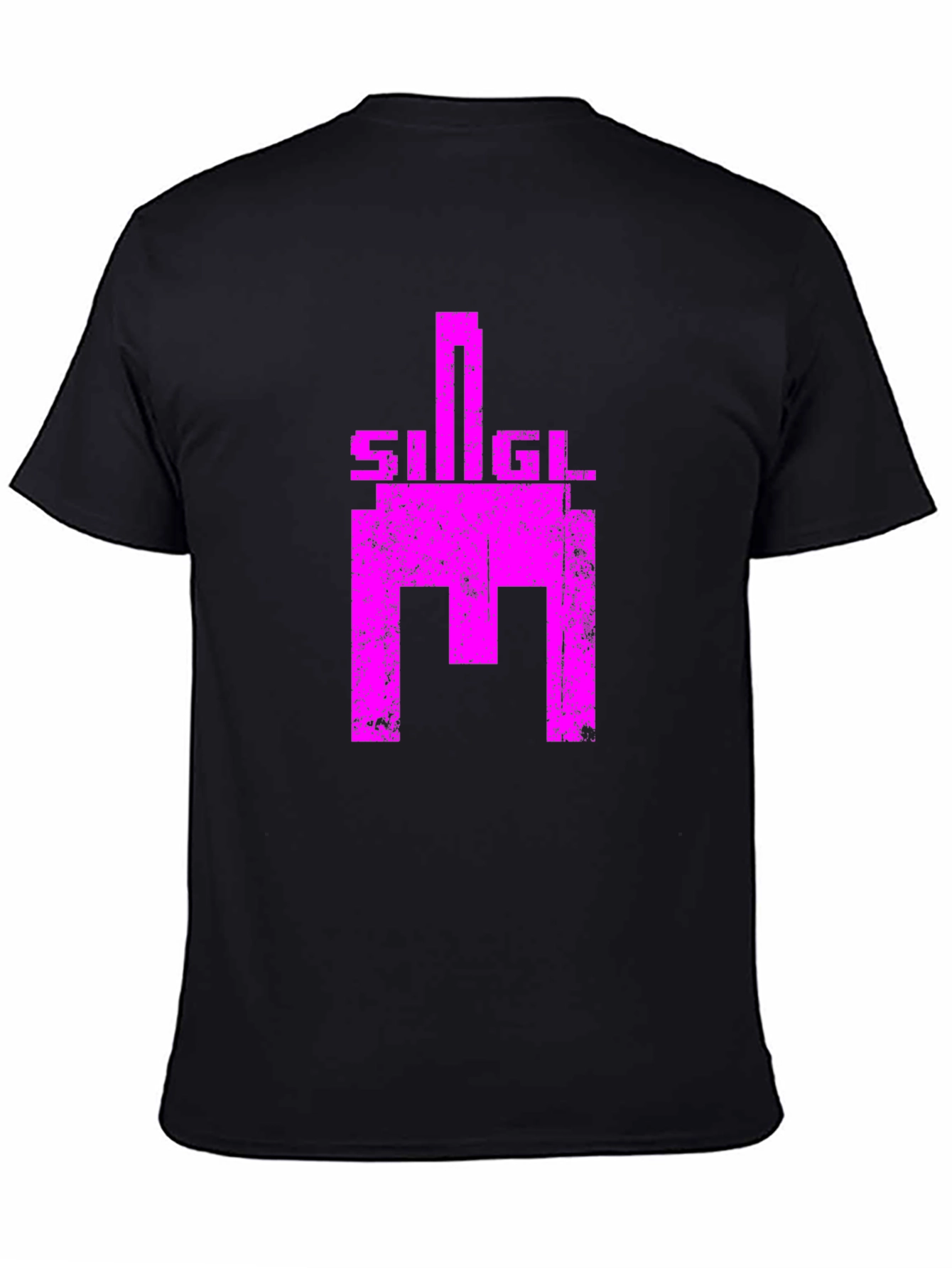 Retro SIGIL Graphic Tee - Black Cotton T-Shirt