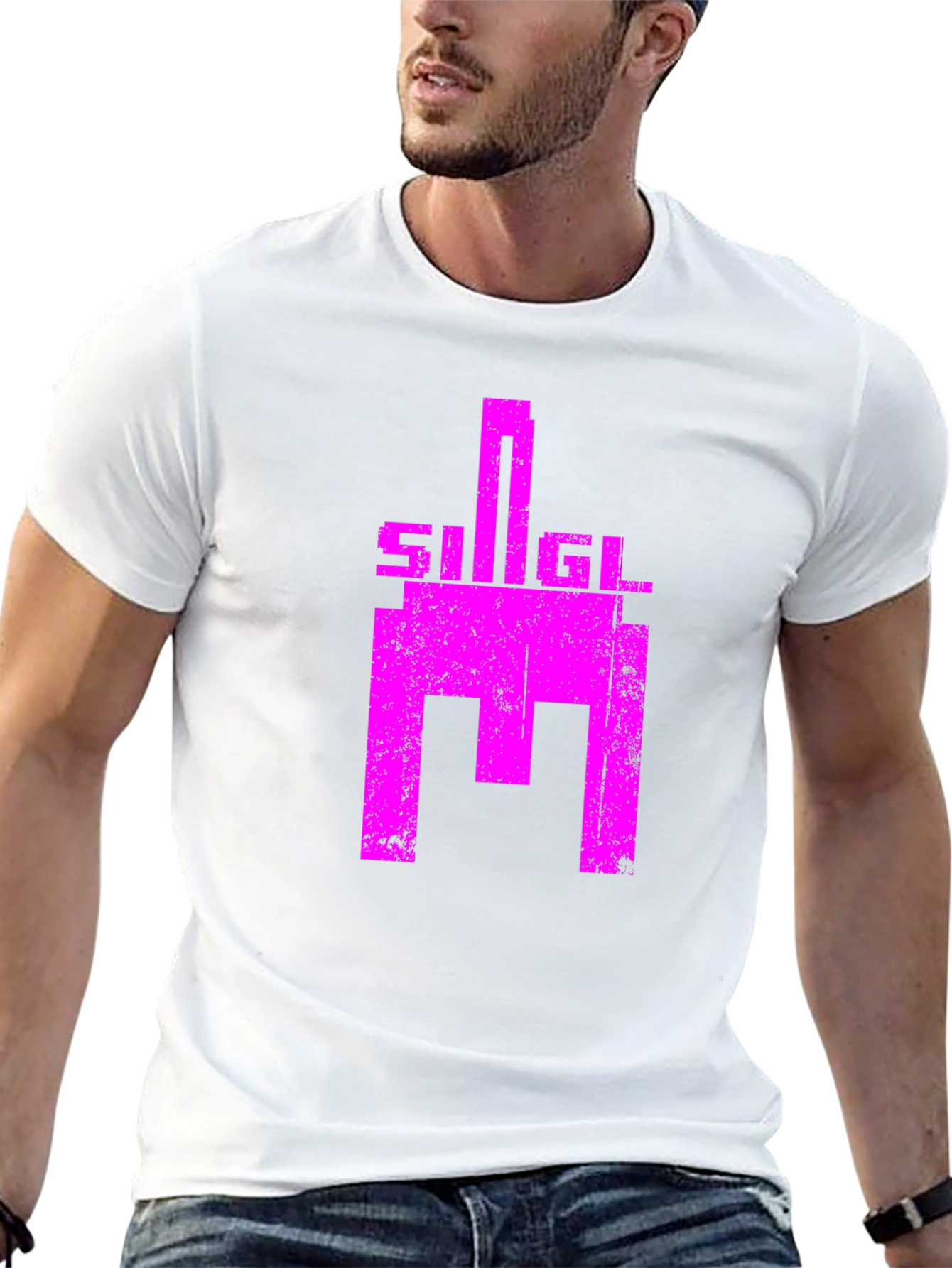 Retro SIGIL Graphic Tee - Black Cotton T-Shirt