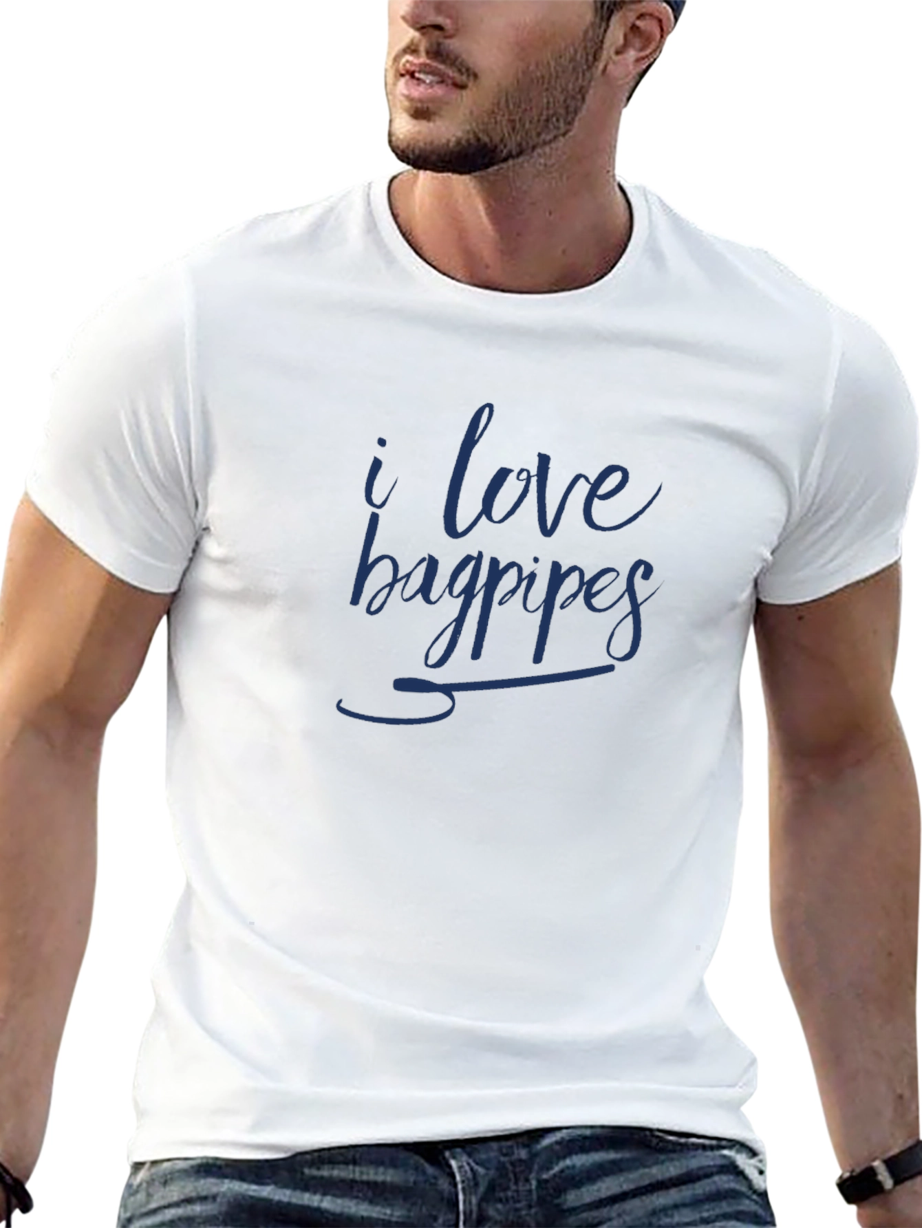 I Love Bagpipes T-Shirt