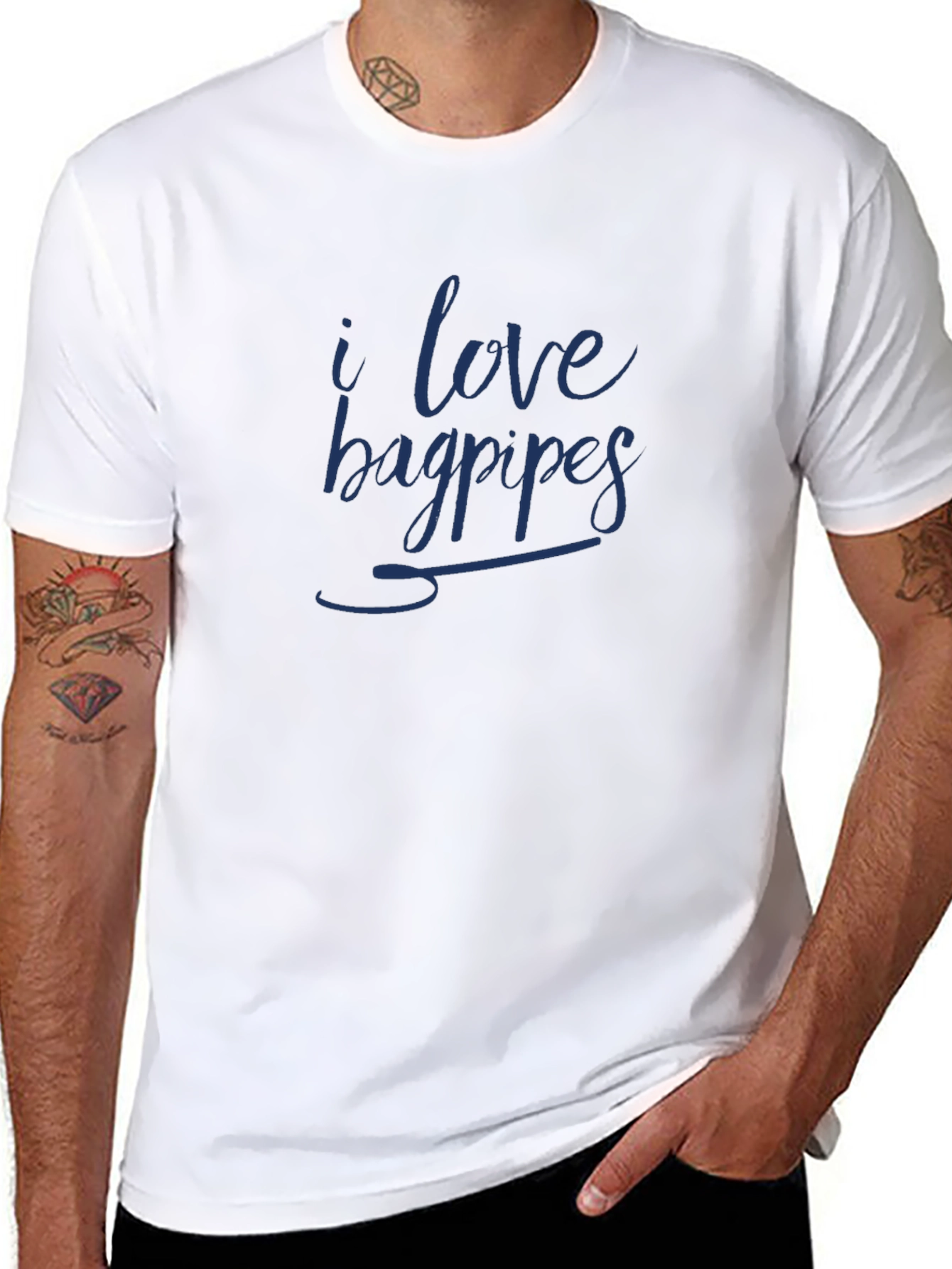 I Love Bagpipes T-Shirt