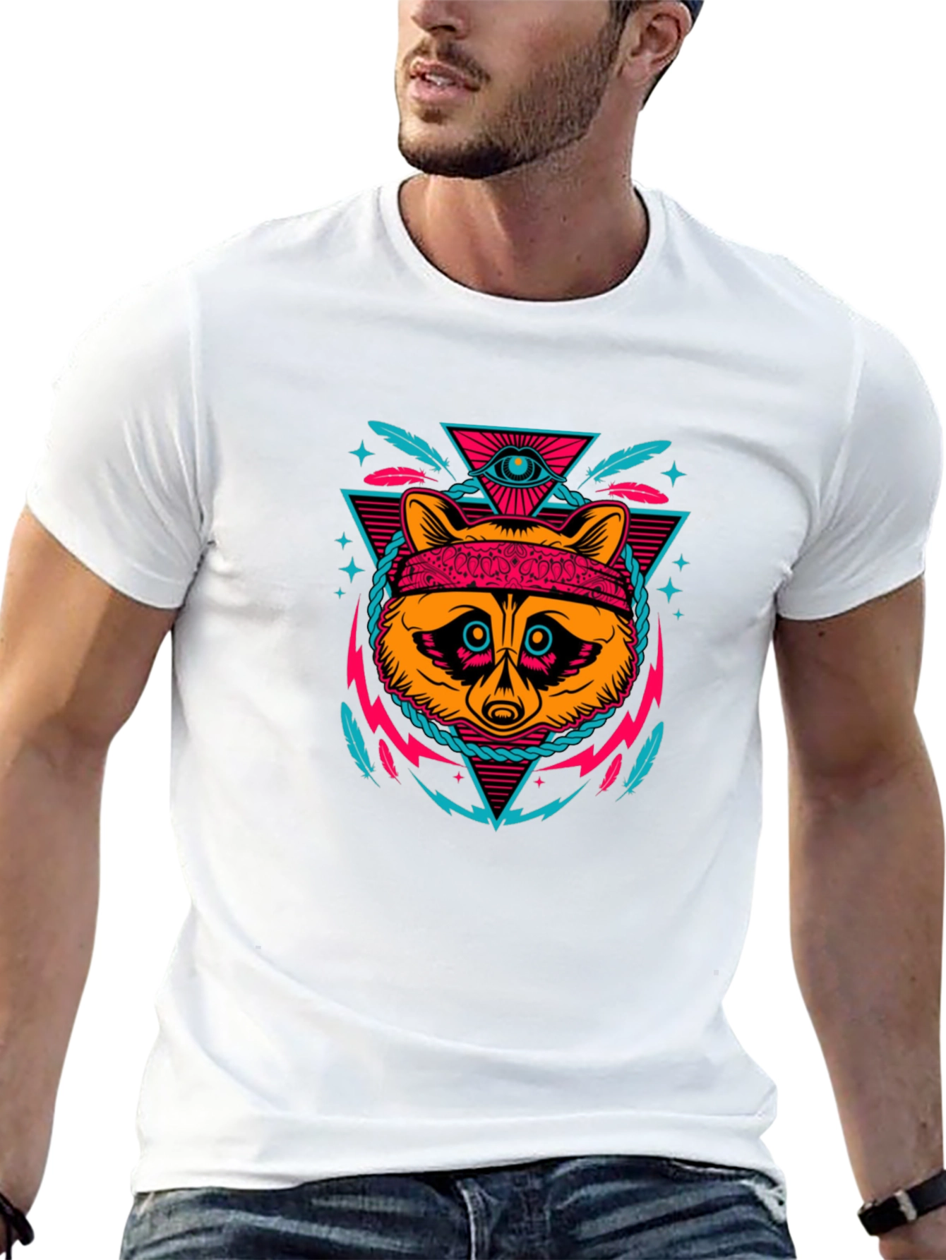 Cool Raccoon Graphic Tee - Edgy Streetwear