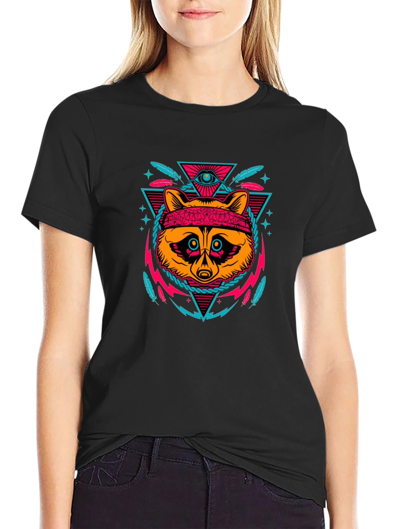 Cool Raccoon Graphic Tee - Edgy Streetwear